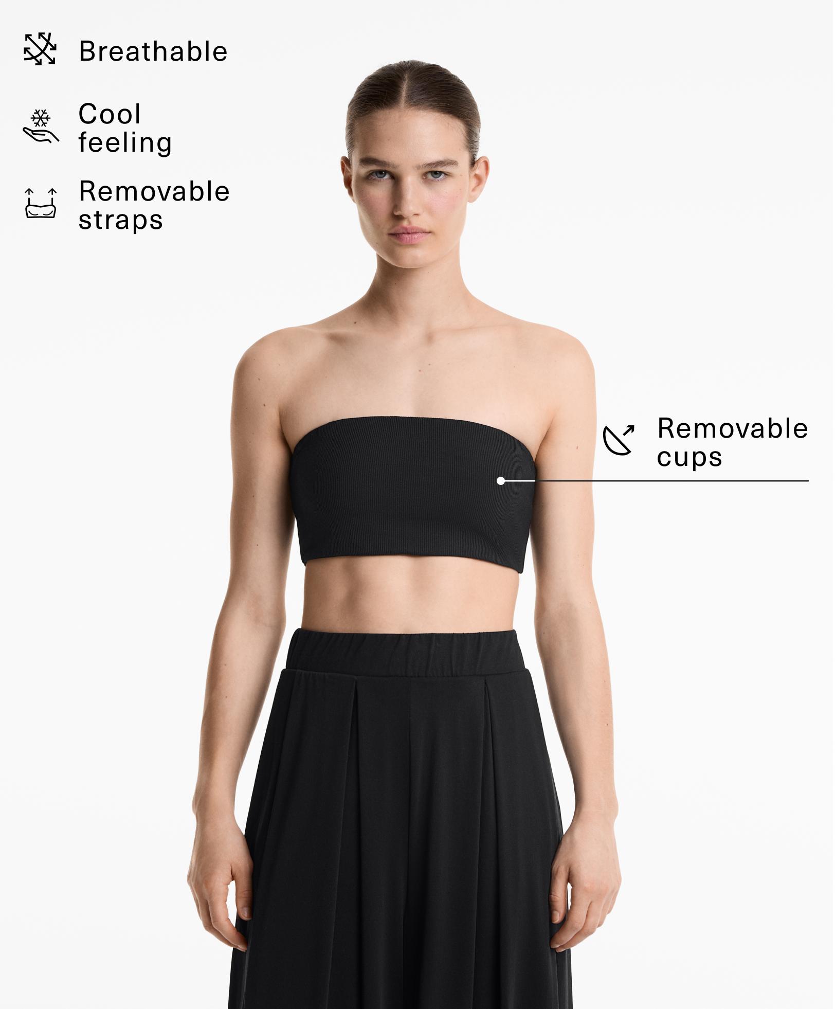 Τοπ bandeau από μείγμα modal