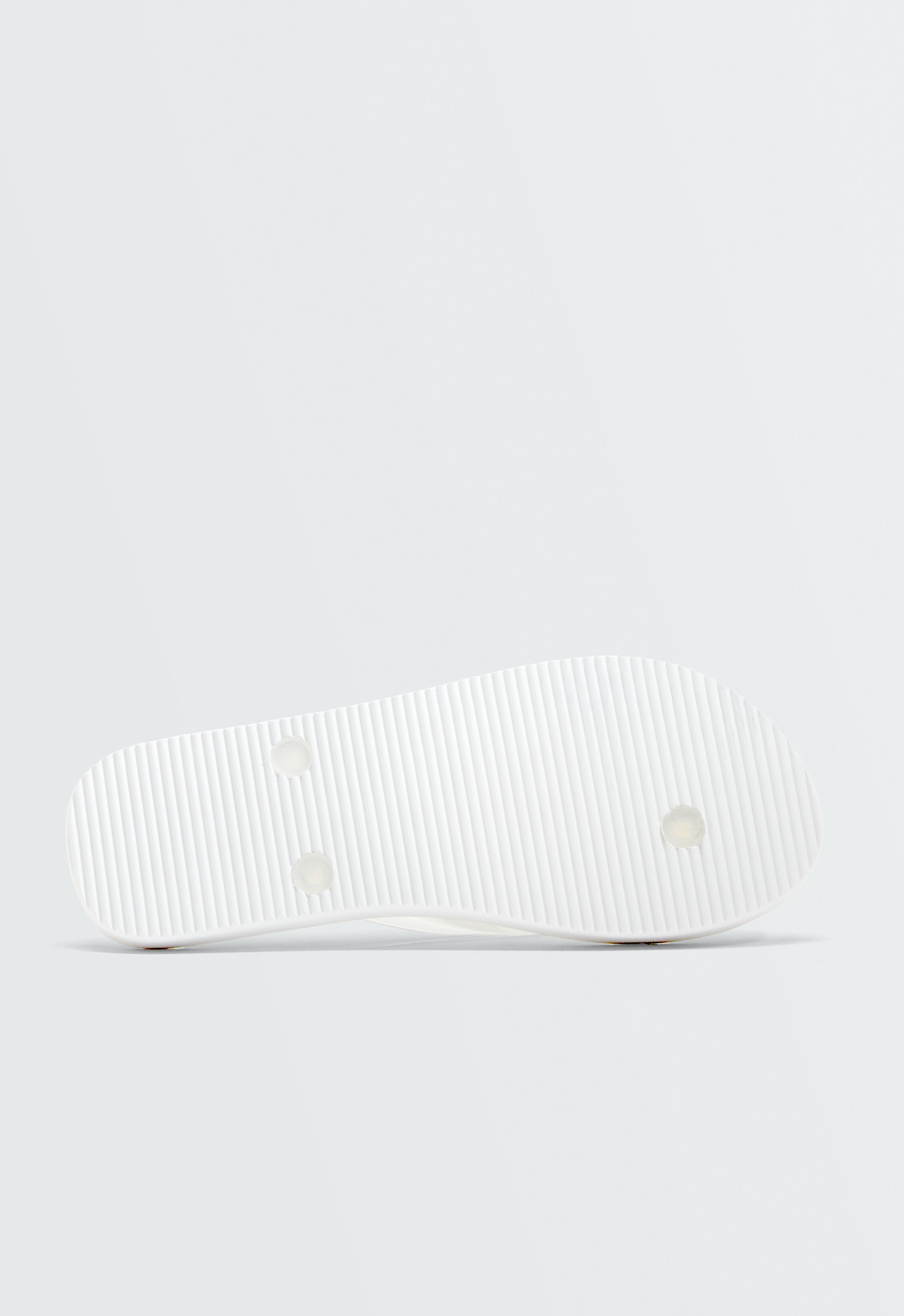 Textured beach sandals — WHITE