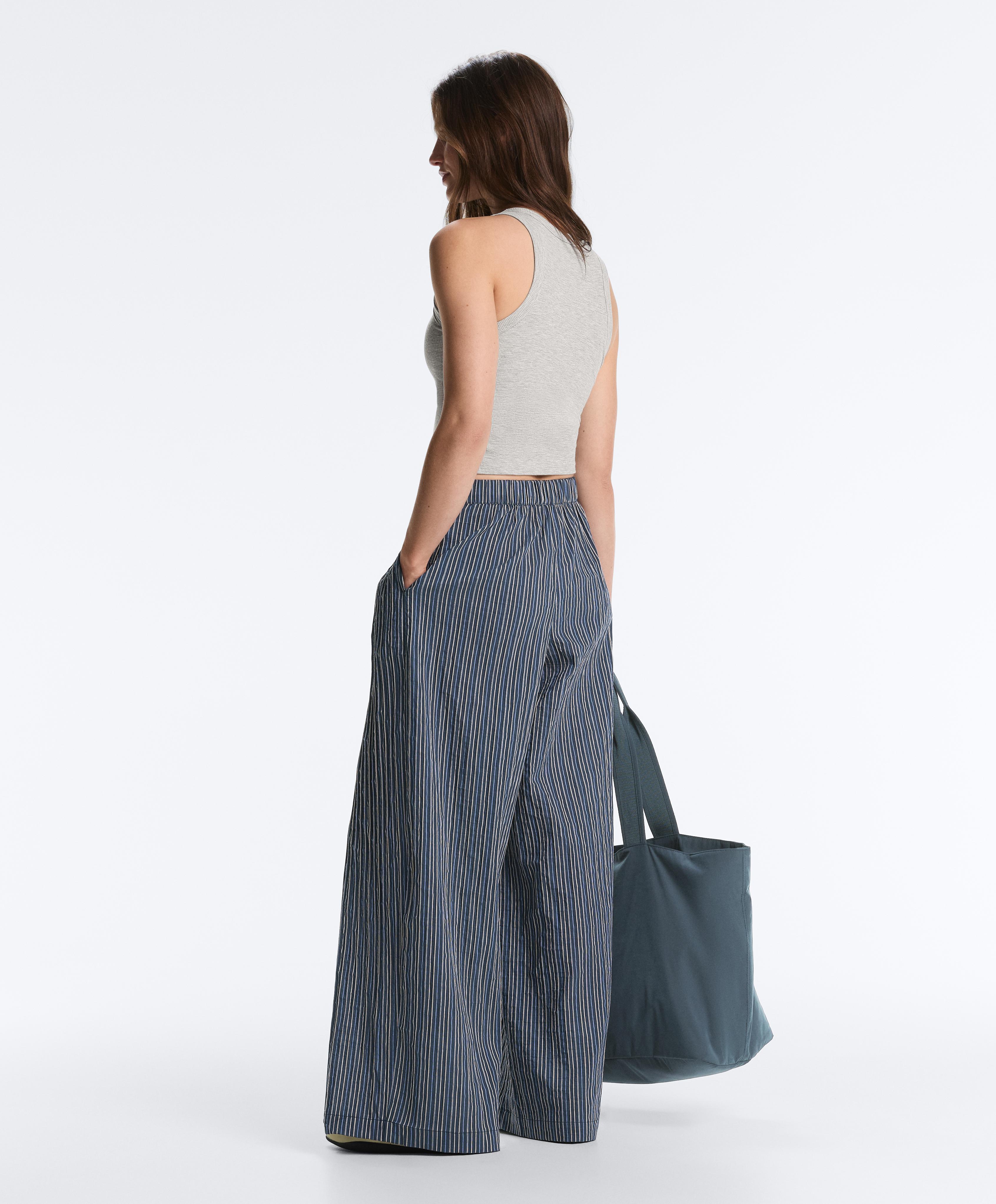 Rib modal blend long tank top — GREY MELANGE