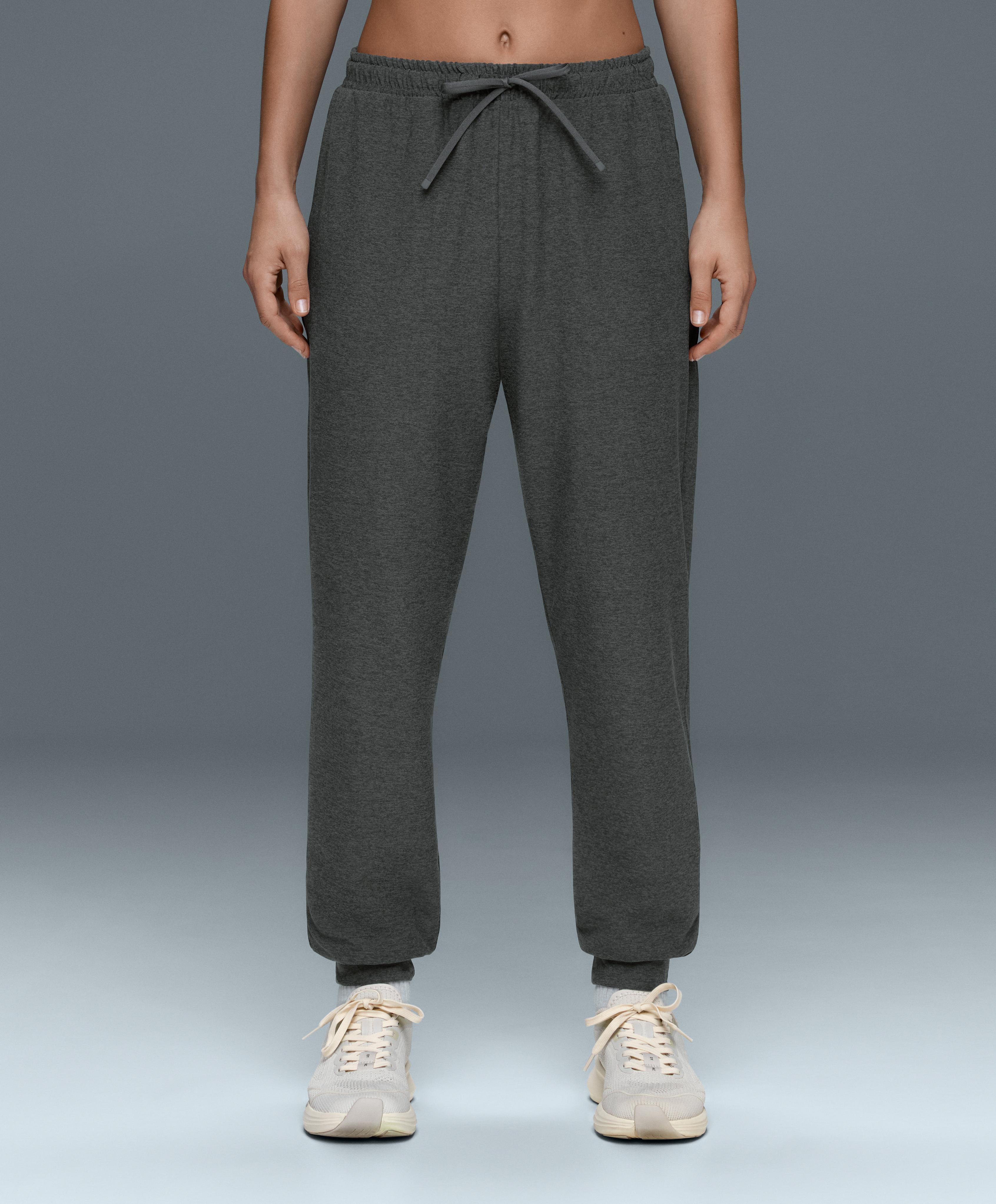 Comfortlux slim fit heathered jogger trousers — DARK GREY MELANGE