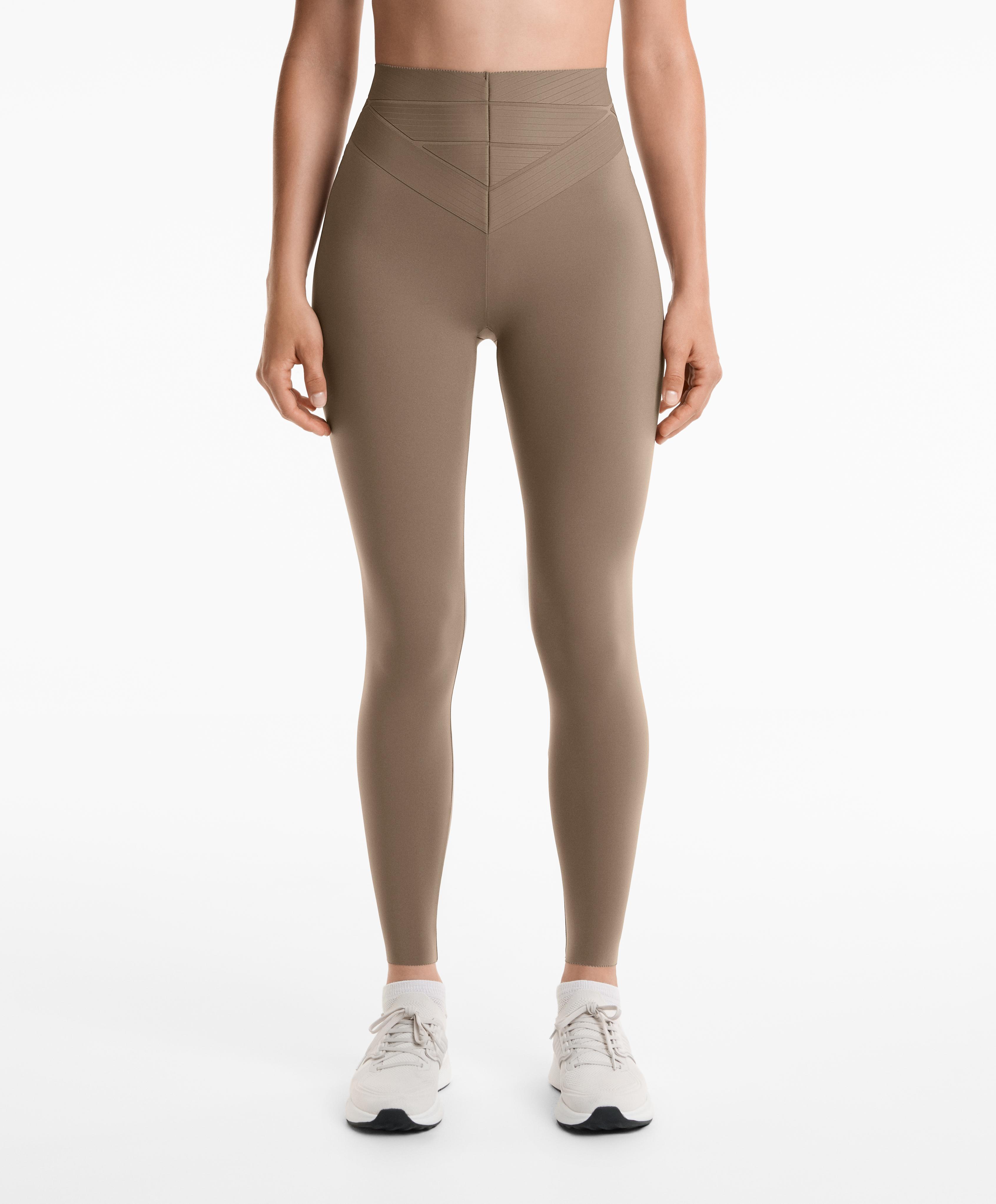 Compressive core control block high rise 65cm ankle-length leggings