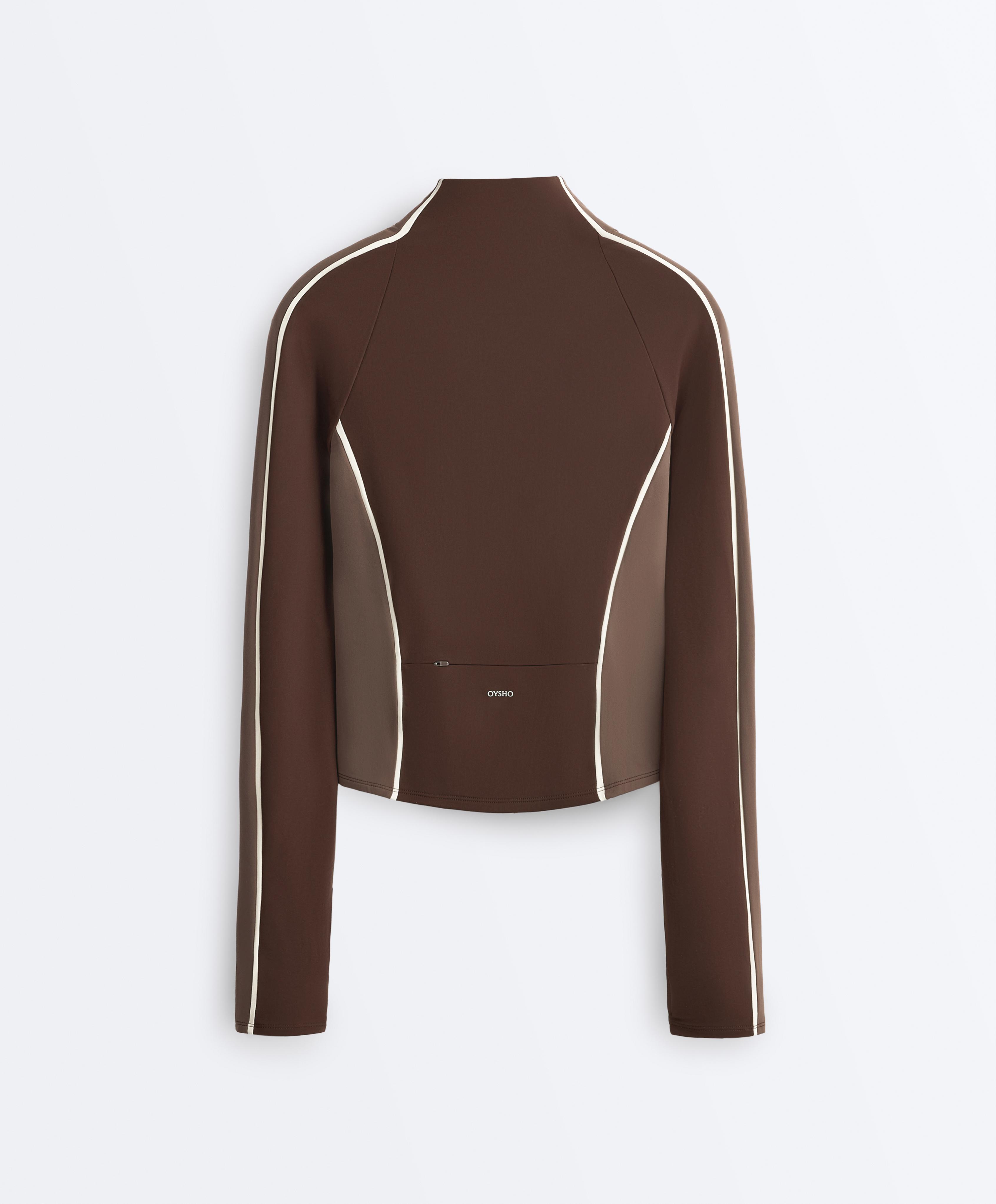 Light warm technical jacket — BROWN