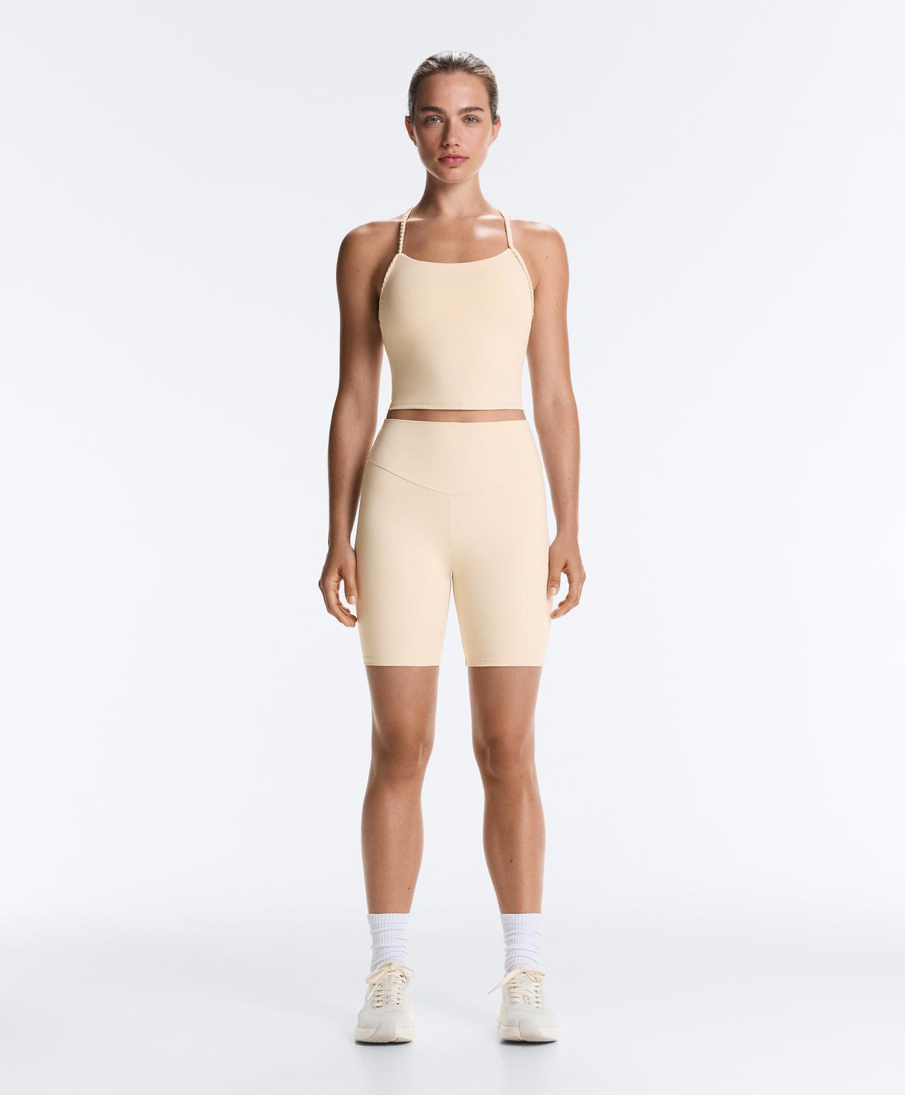 Comfortlux braided tank top — SAND