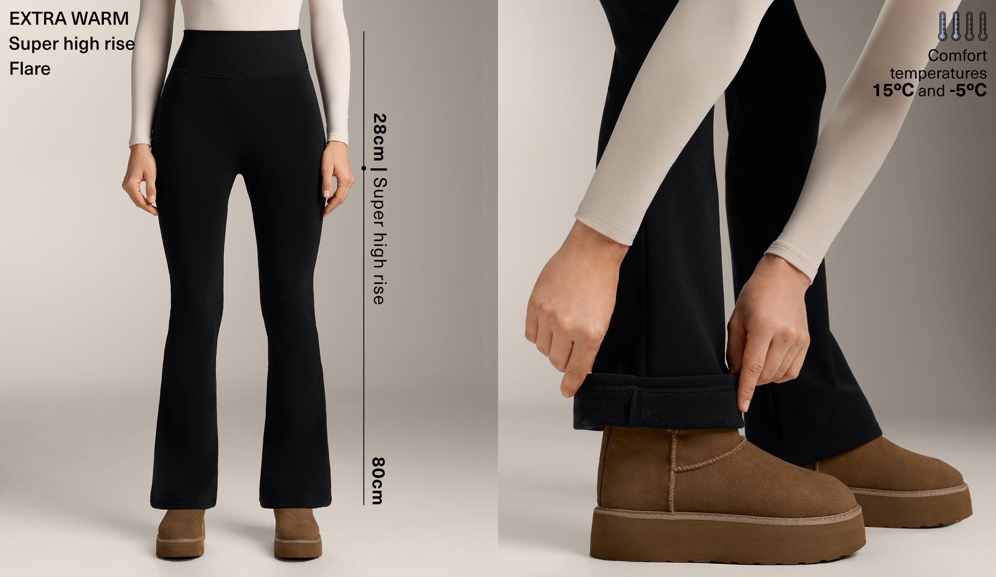 Flare extra Warm seamless super high rise trousers