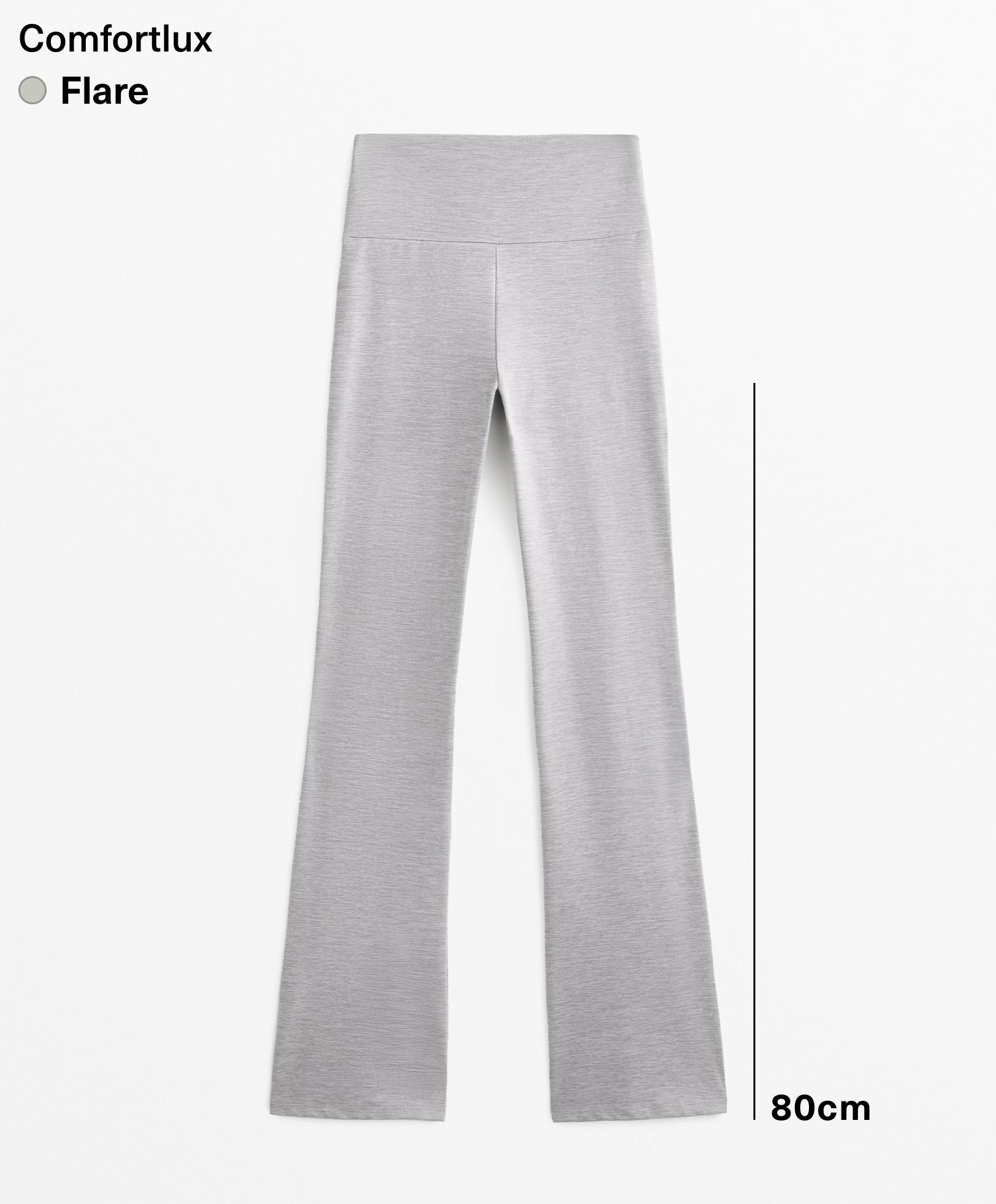 High-rise Comfortlux flare trousers