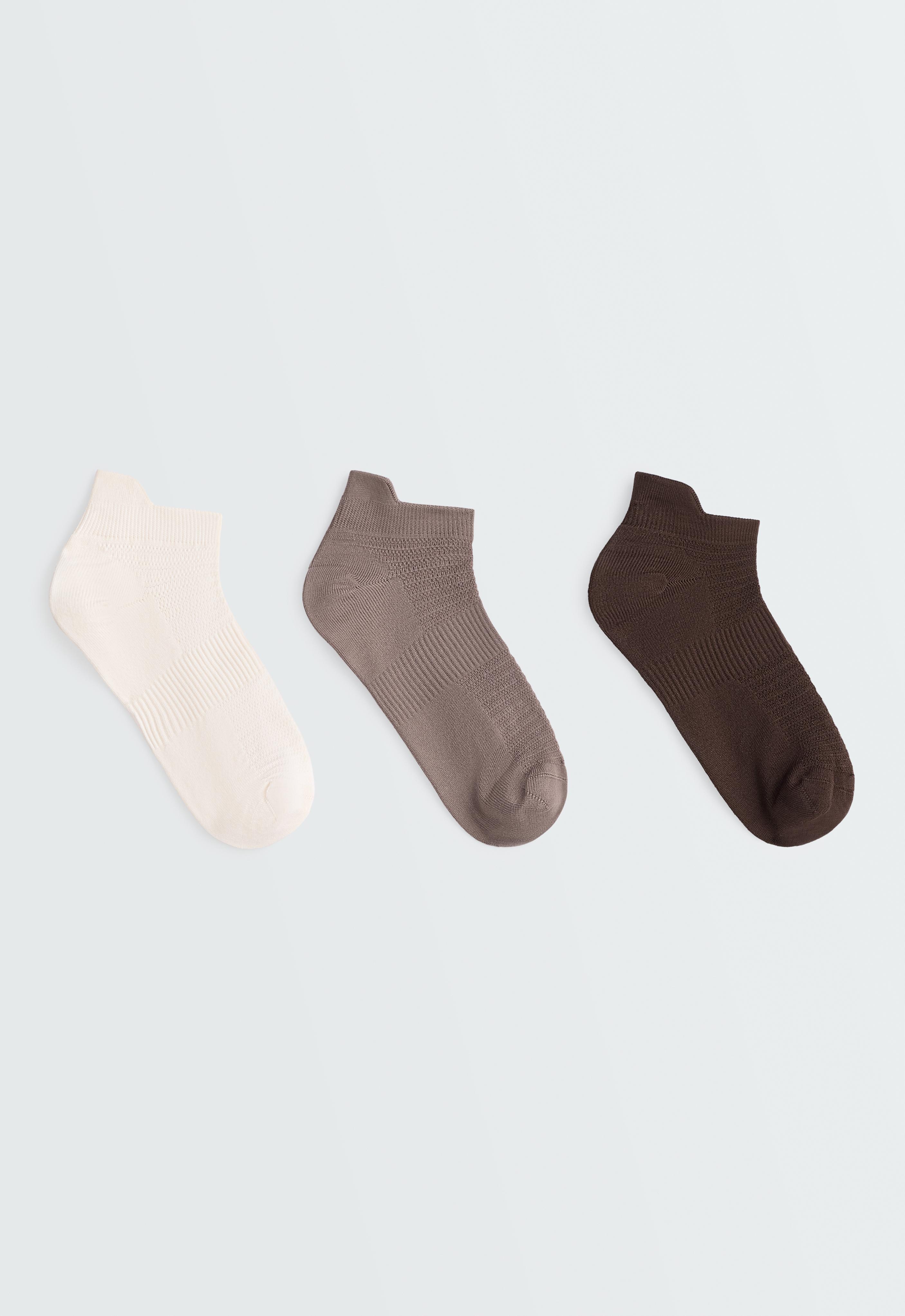 3 pairs of polyamide-blend sports Sneaker socks