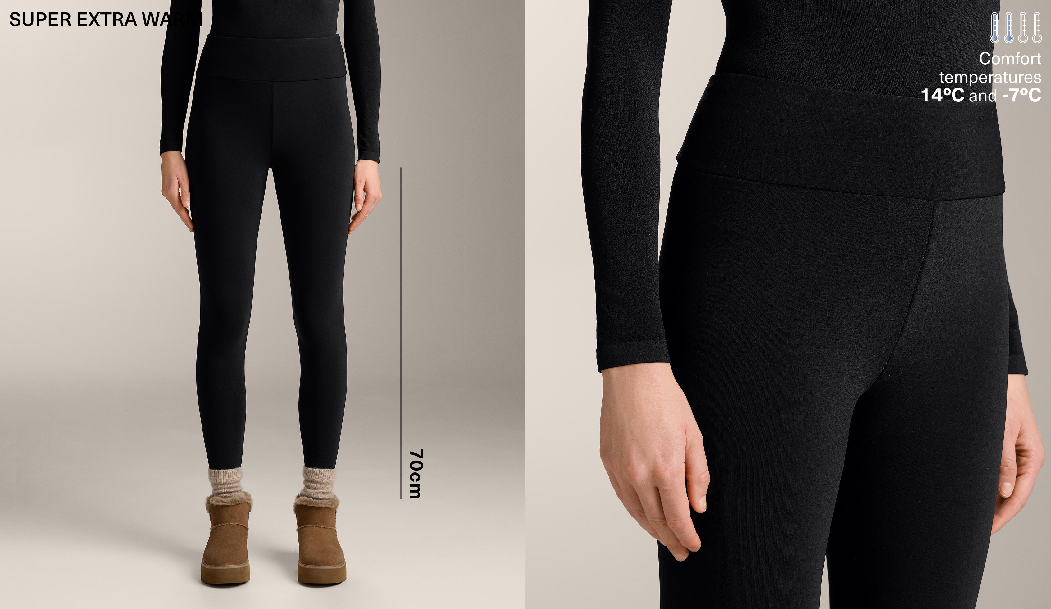 Клин панталон 7/8 с висока талия super extra warm безшевен 70 см