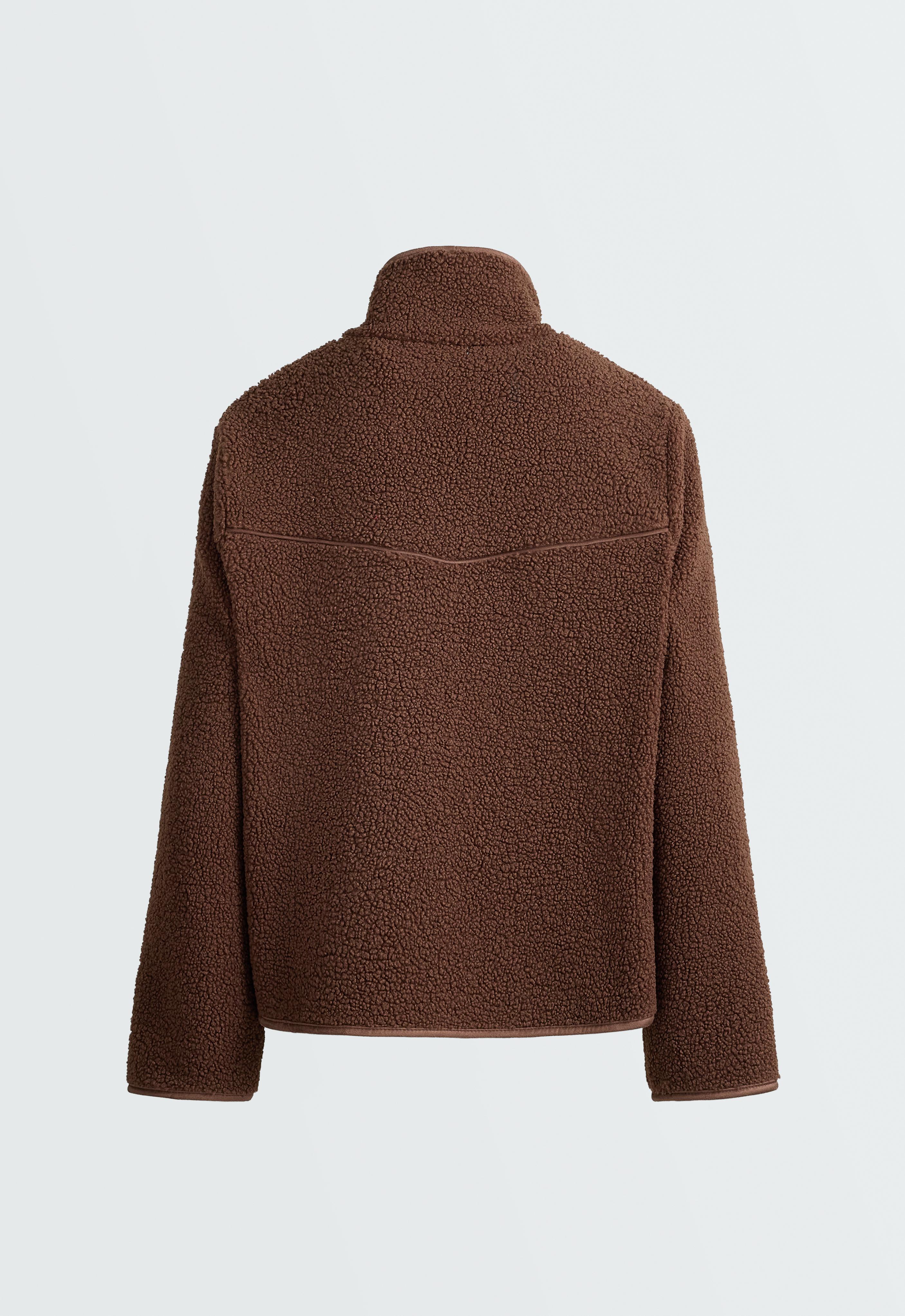 Piping faux-shearling jacket — COCOA