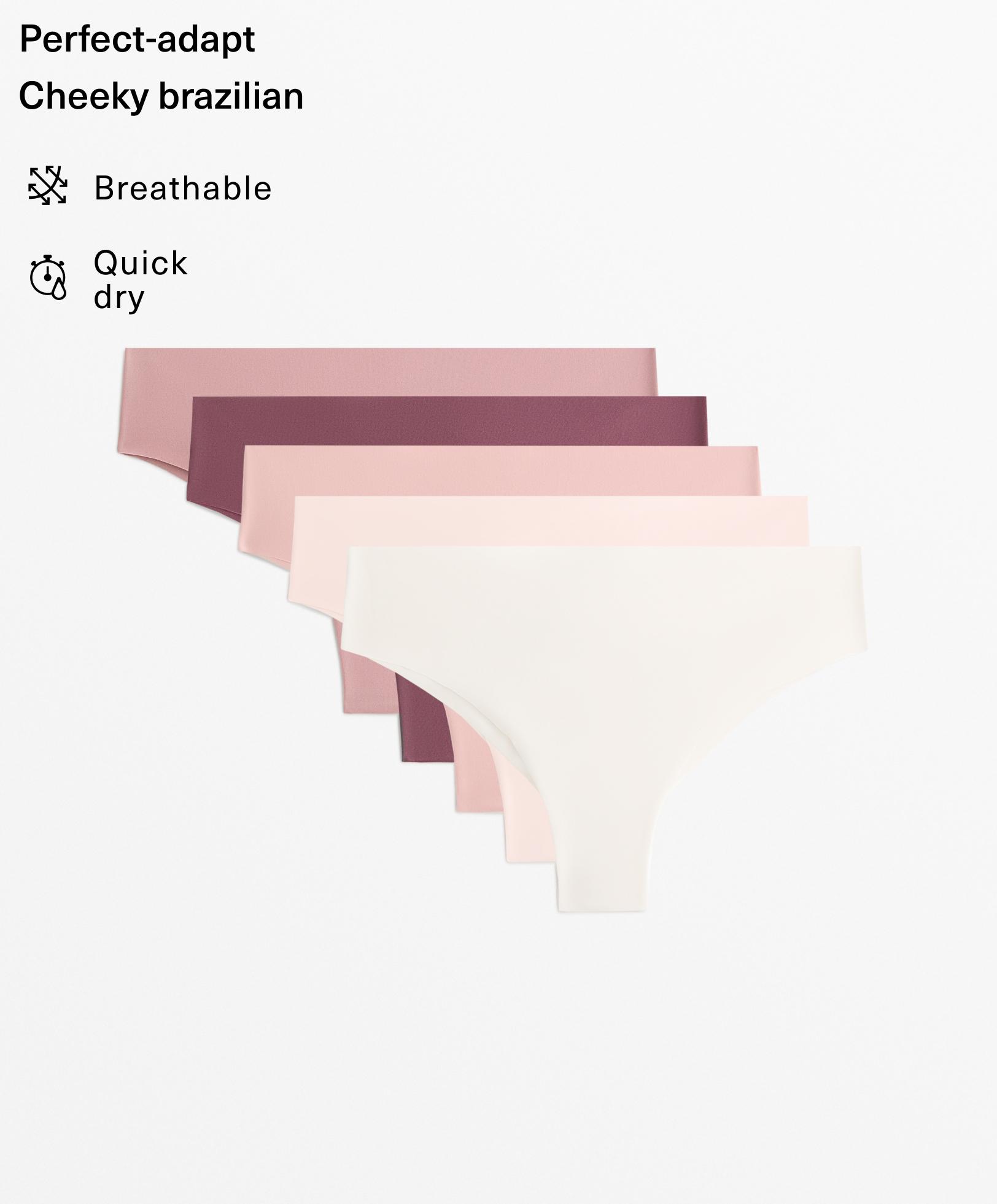 5 polyamide blend invisible Brazilian briefs