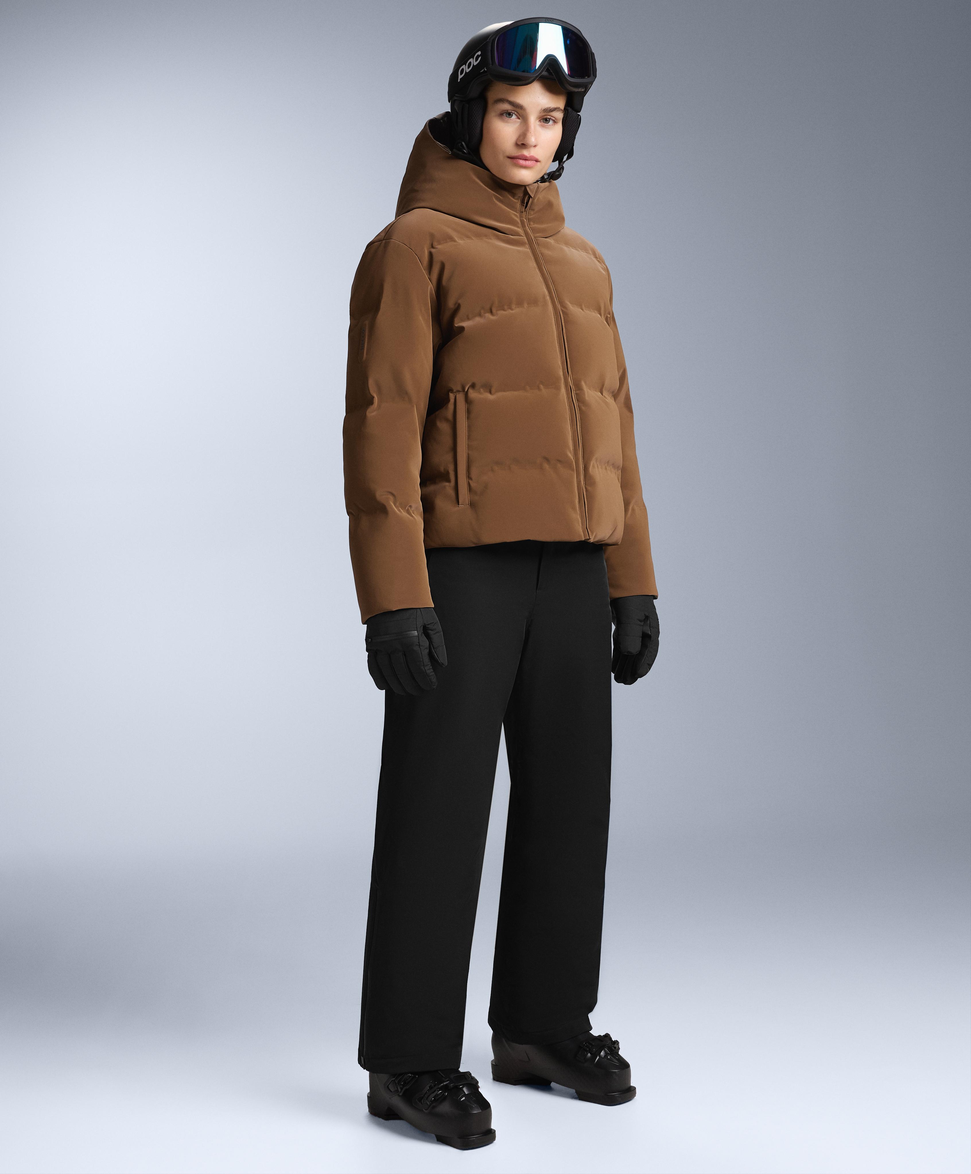Primaloft® Feel the Performance TM SKI waterproof relaxed straight-leg trousers — BLACK
