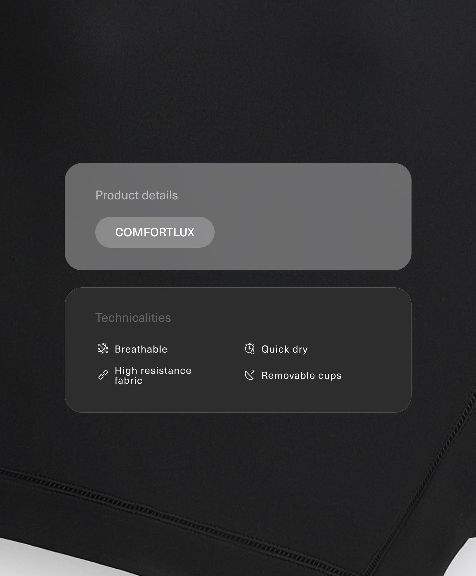 Comfortlux halter neck hemstitch tank top