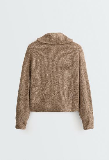 Cable-knit jacket — CARAMEL 6
