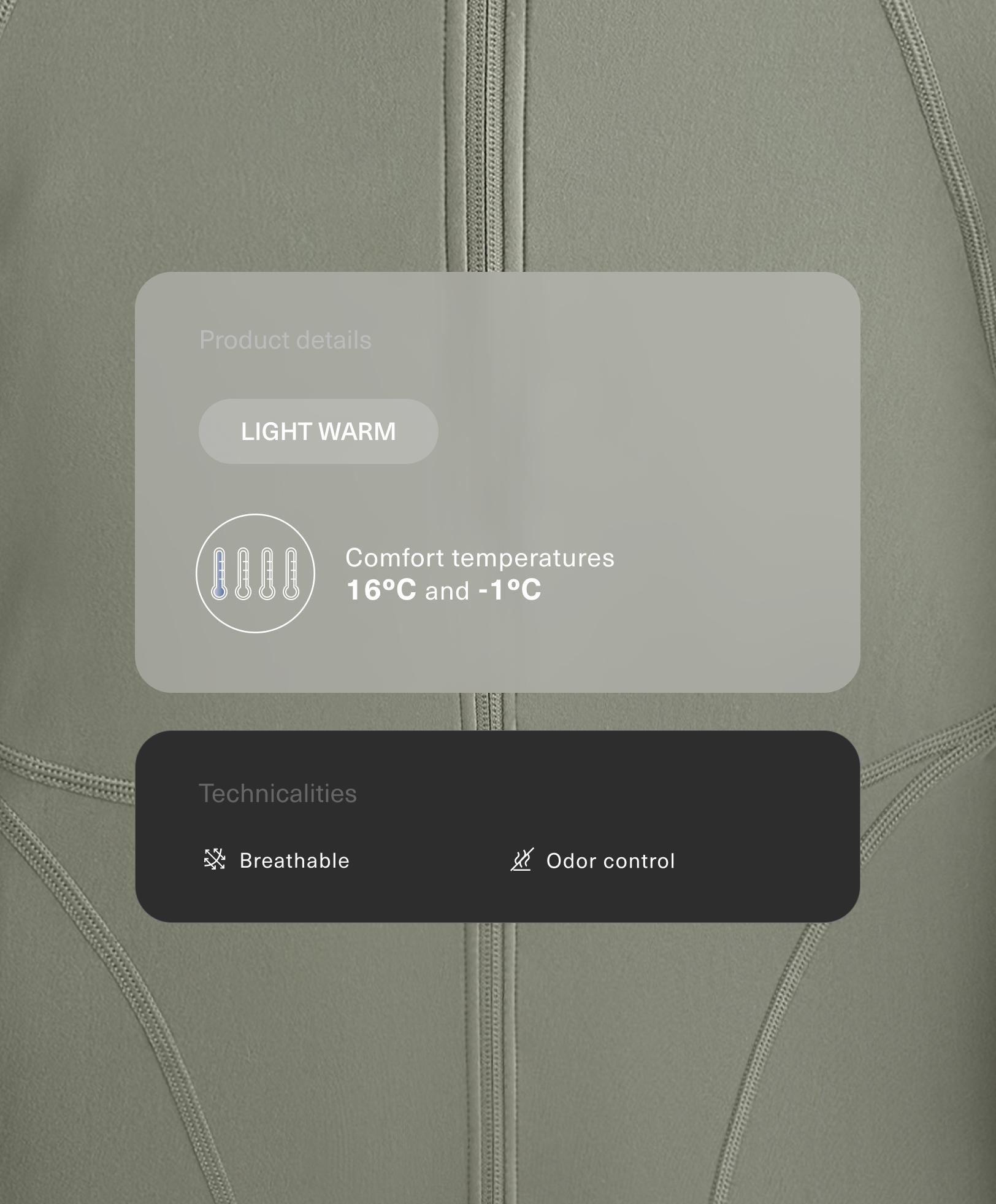 Chaqueta técnica light warm costuras - Rebajas