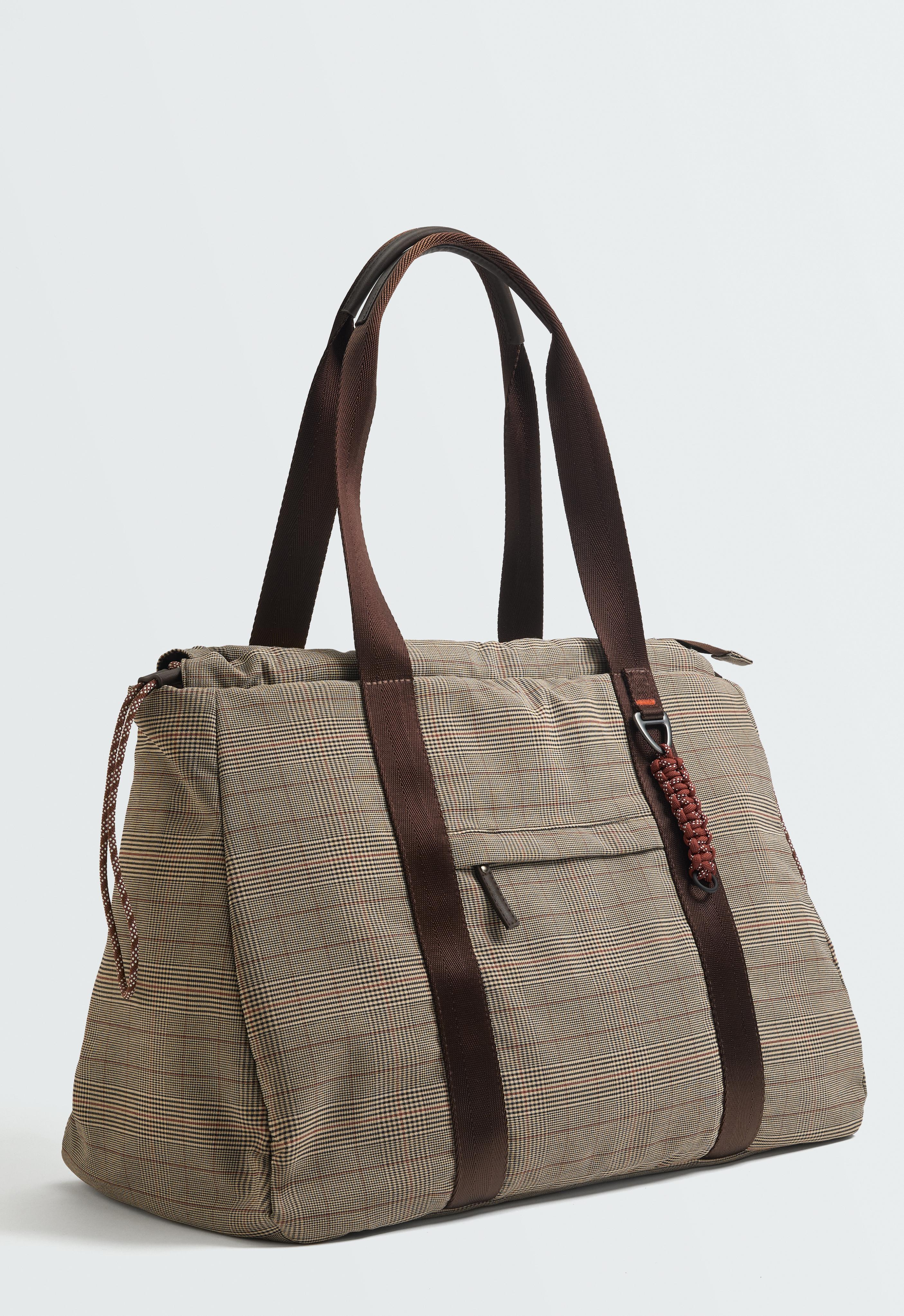 Check print tote bag