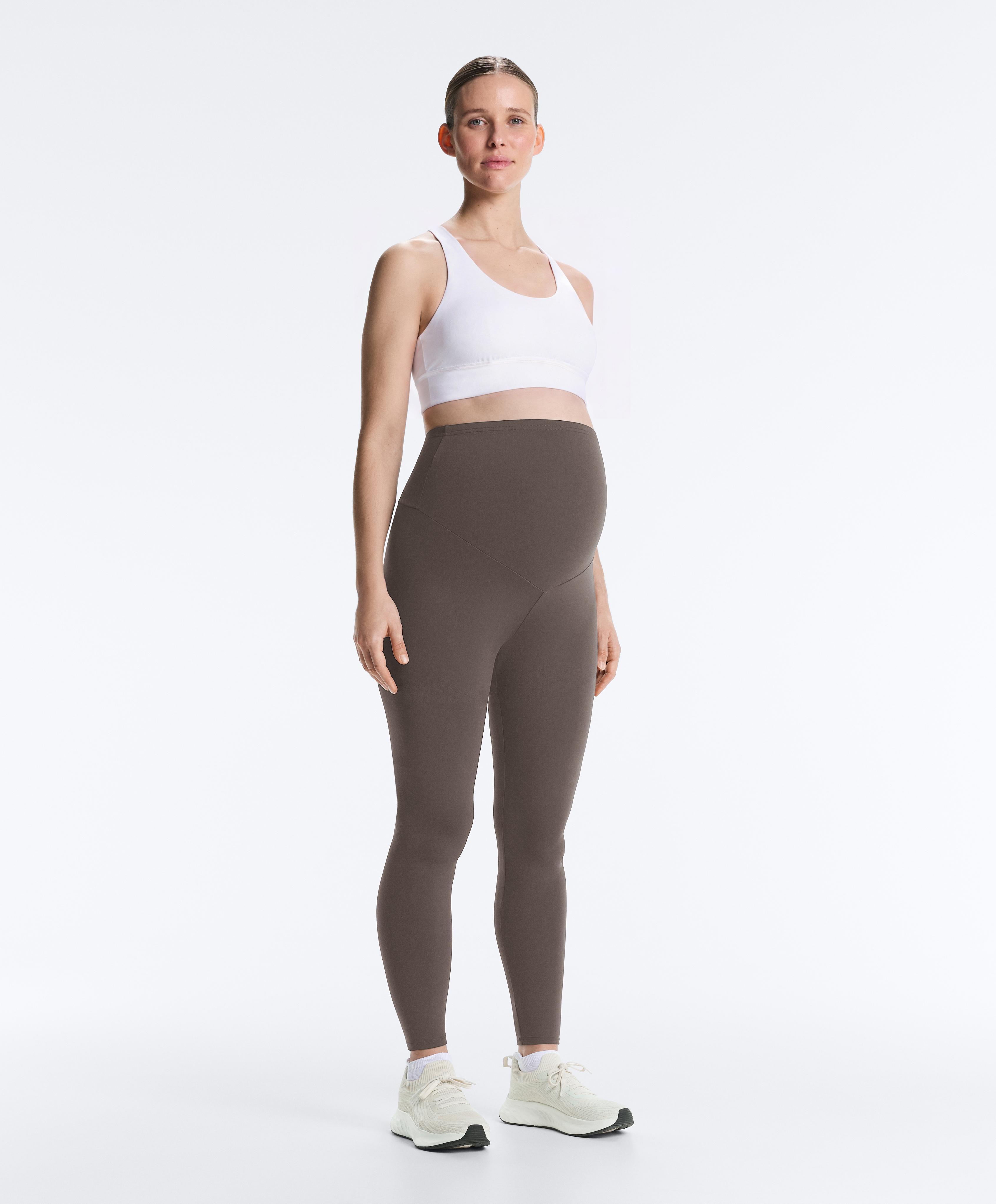 Comfortlux maternity leggings — BROWN-KHAKI