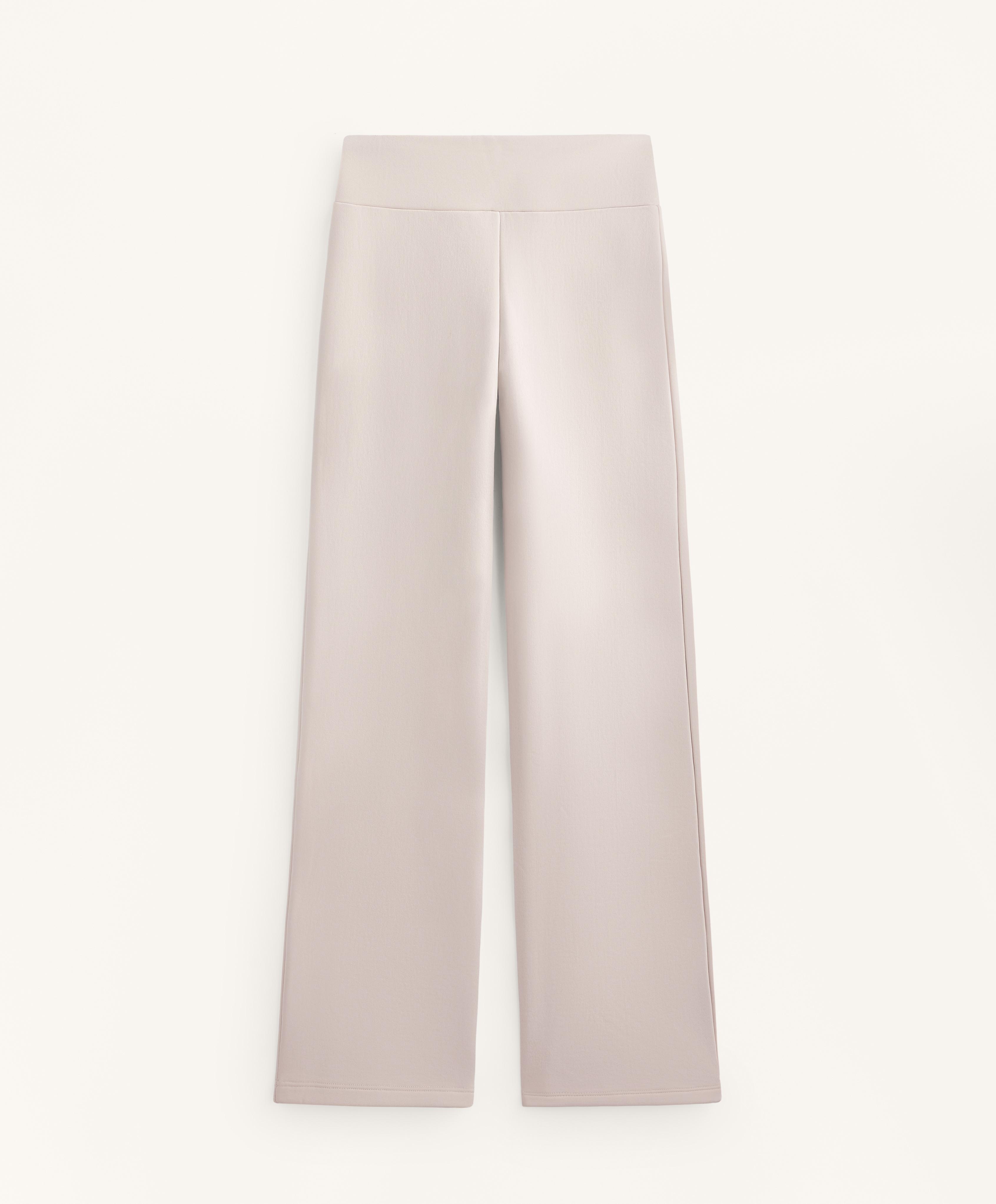 Bootcut seamless high rise super extra Warm trousers — PALE MINK