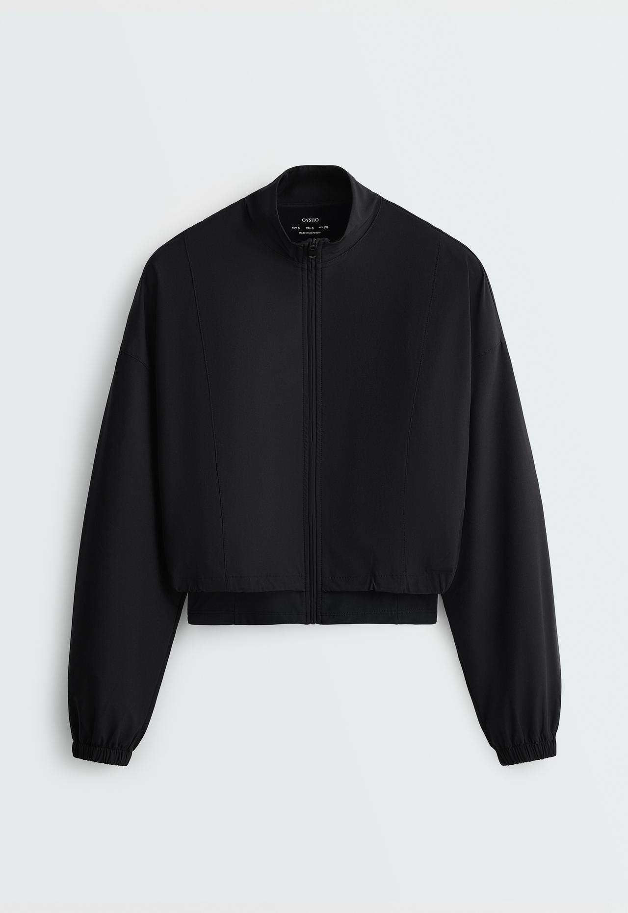 Double stretch technical jacket — BLACK