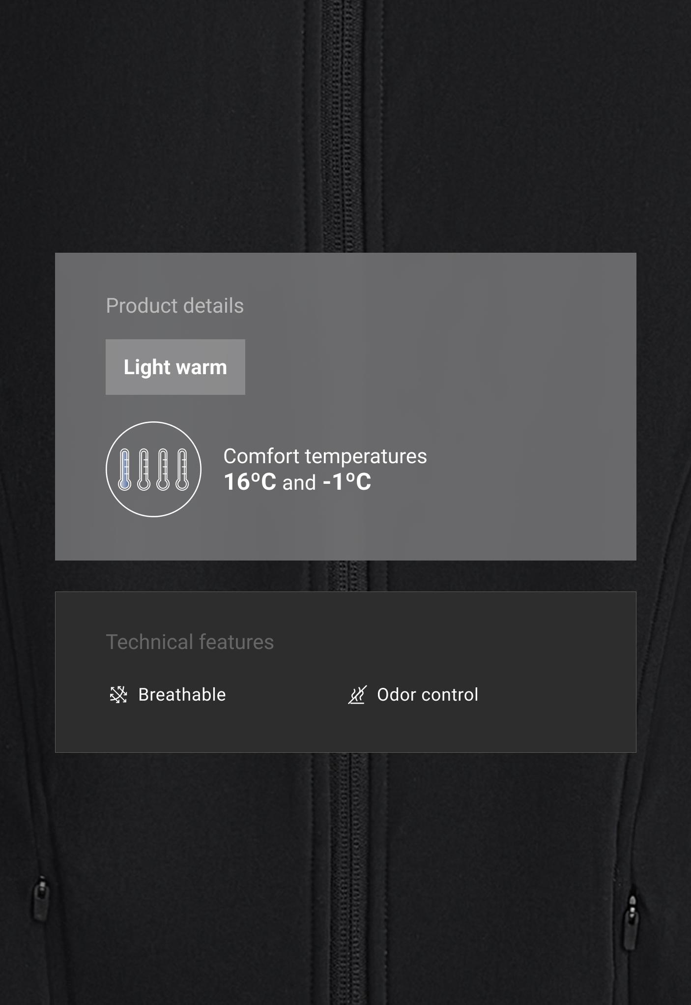 Veste technique light warm