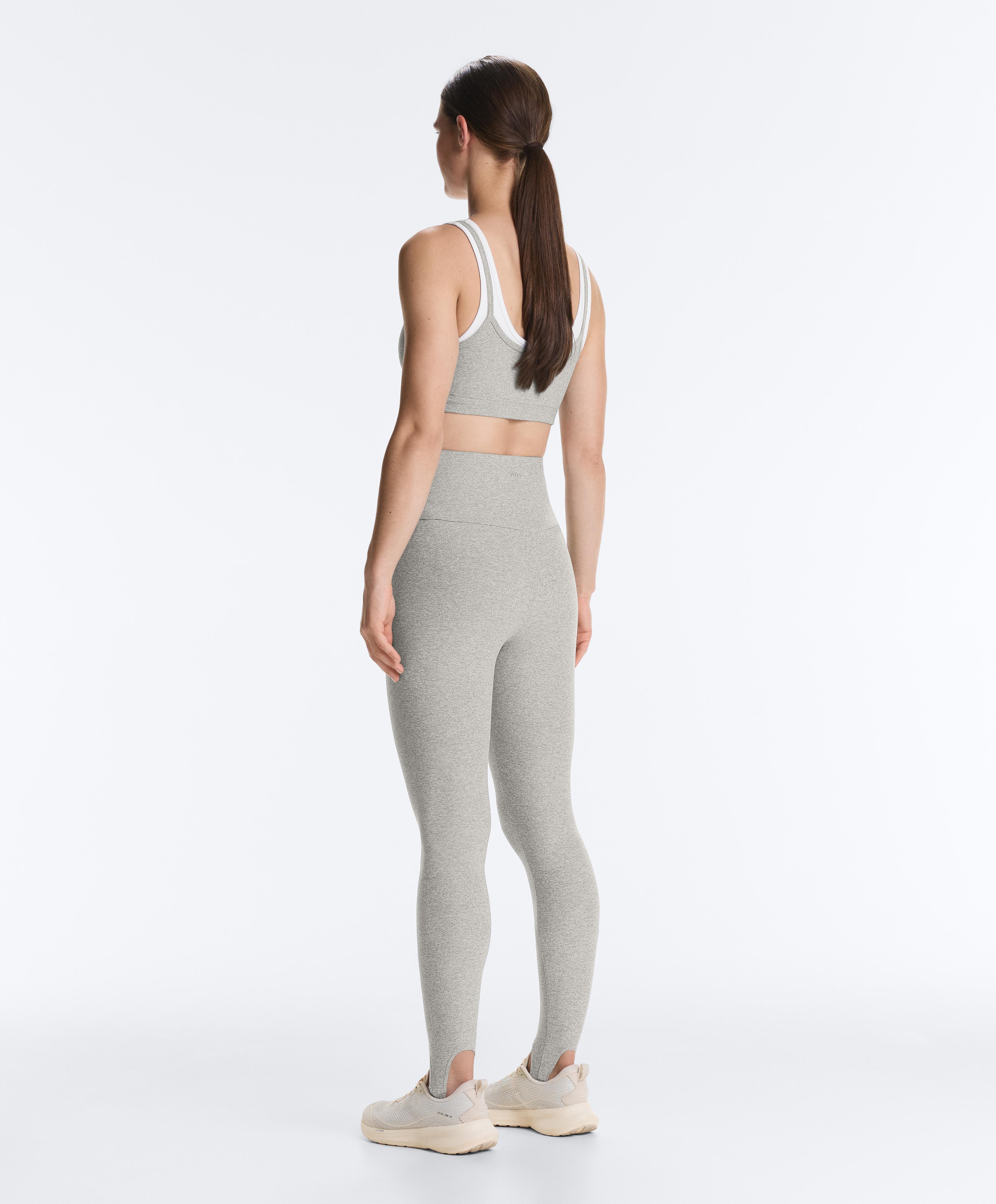 Comfortlux super-high-rise ankle-length leggings — GREY MELANGE