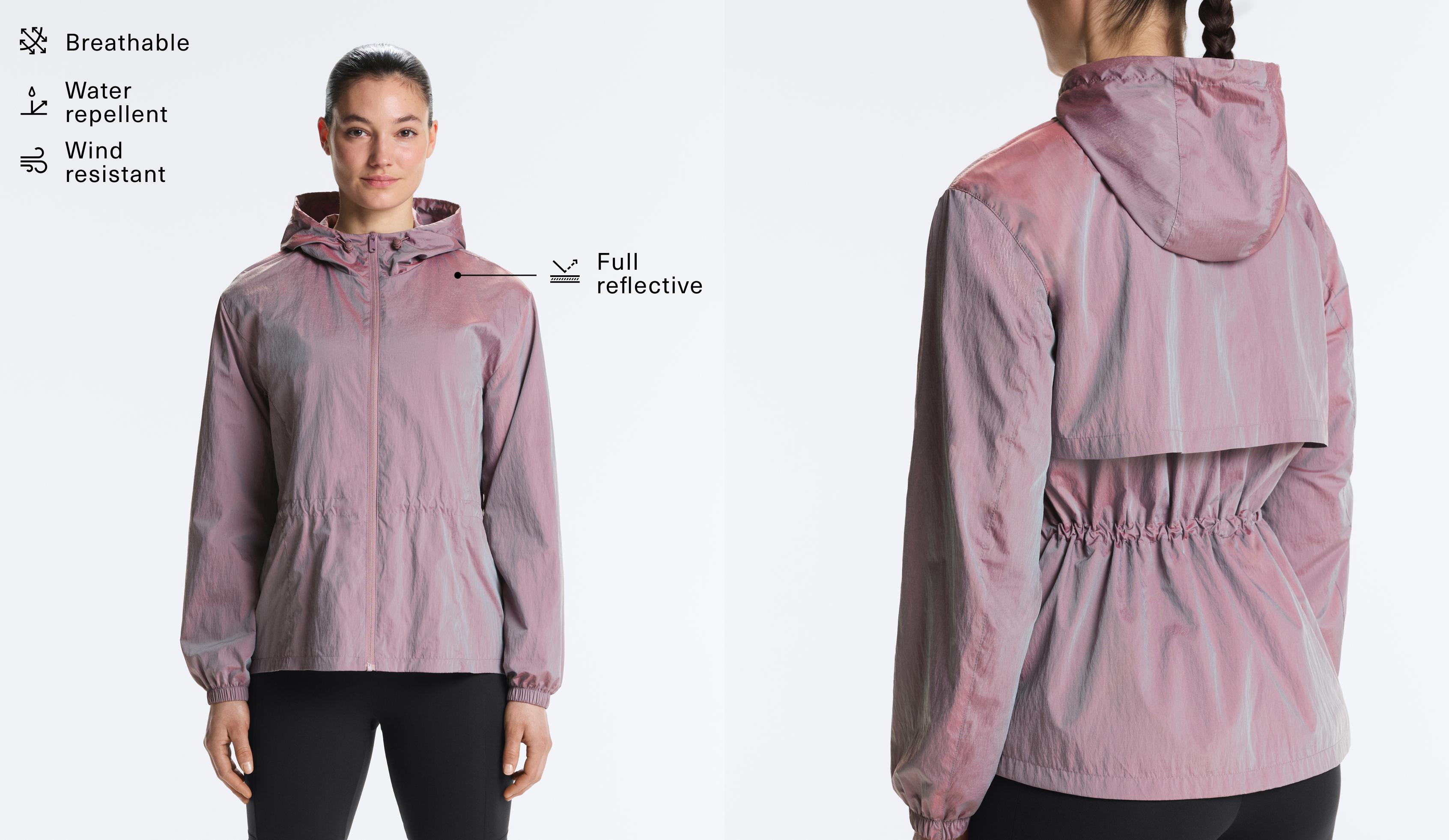 Iridescent Track jacket — WASHED PURPLE