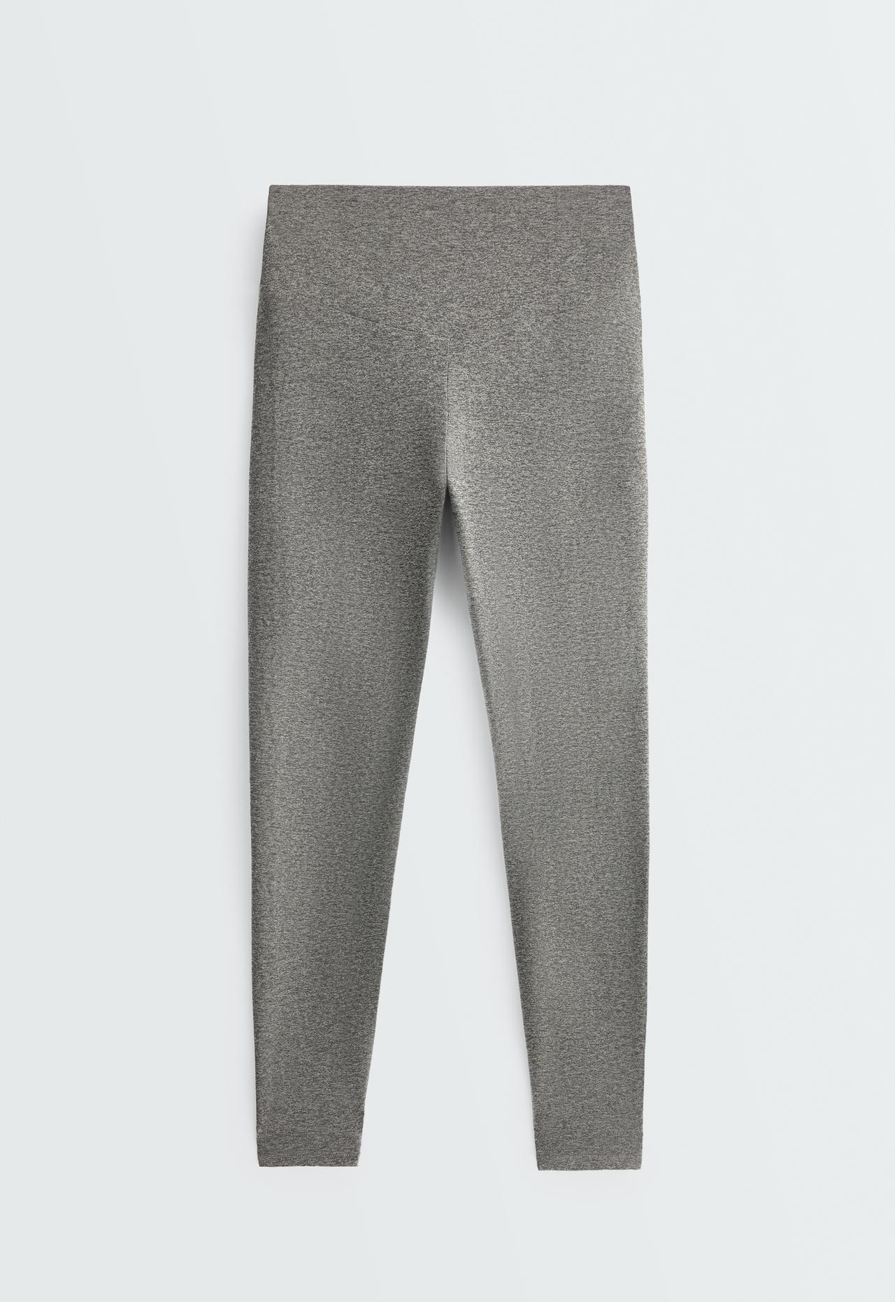 Ankle-length High rise Comfortlux marl leggings — MOTTLED GREY MELANGE