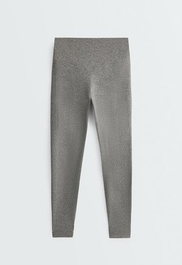 Ankle-length High rise Comfortlux marl leggings — MOTTLED GREY MELANGE 7