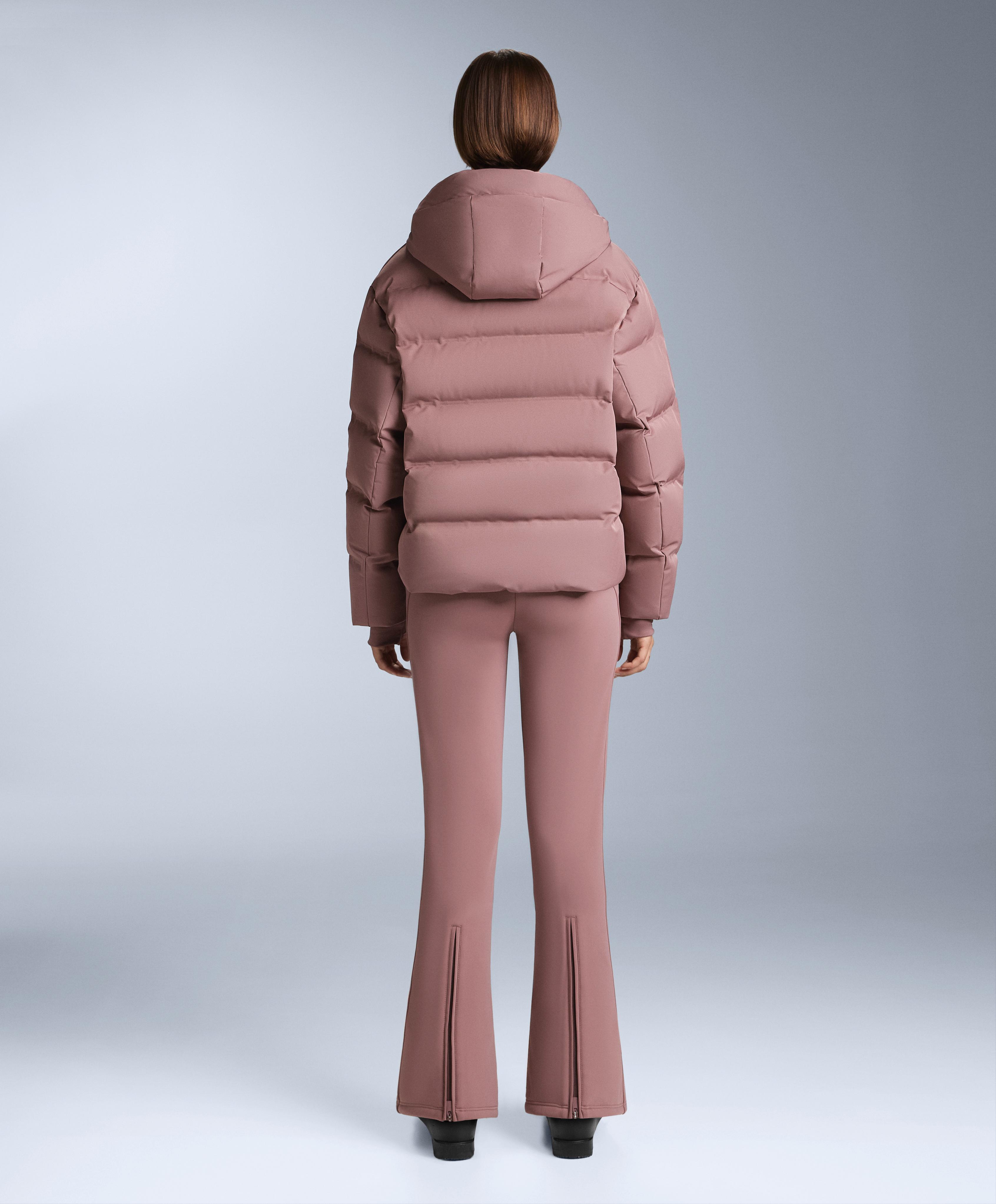 Water-resistant flare stretch SKI trousers — PINK-MAUVE