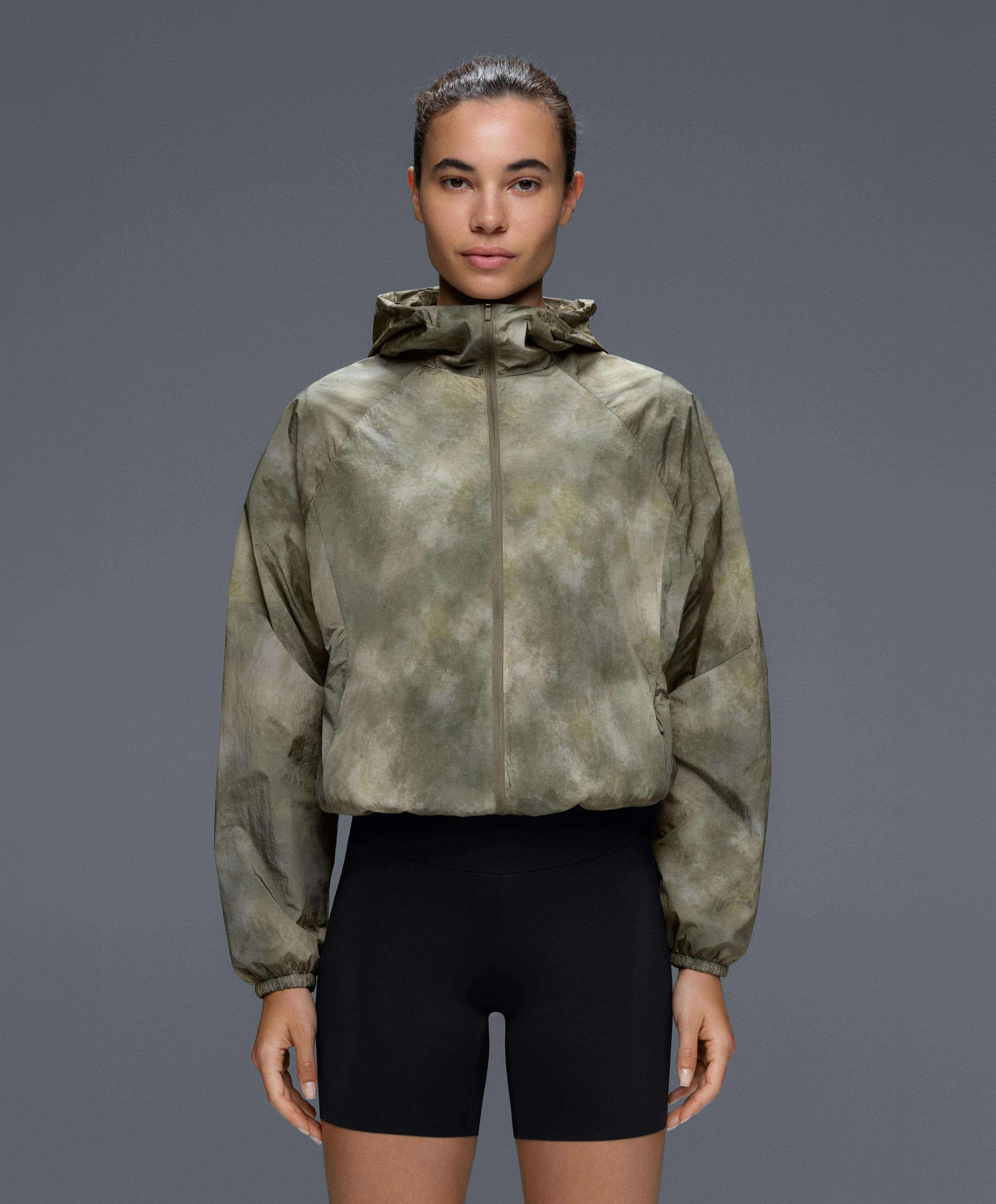 Printed track jacket — KHAKI