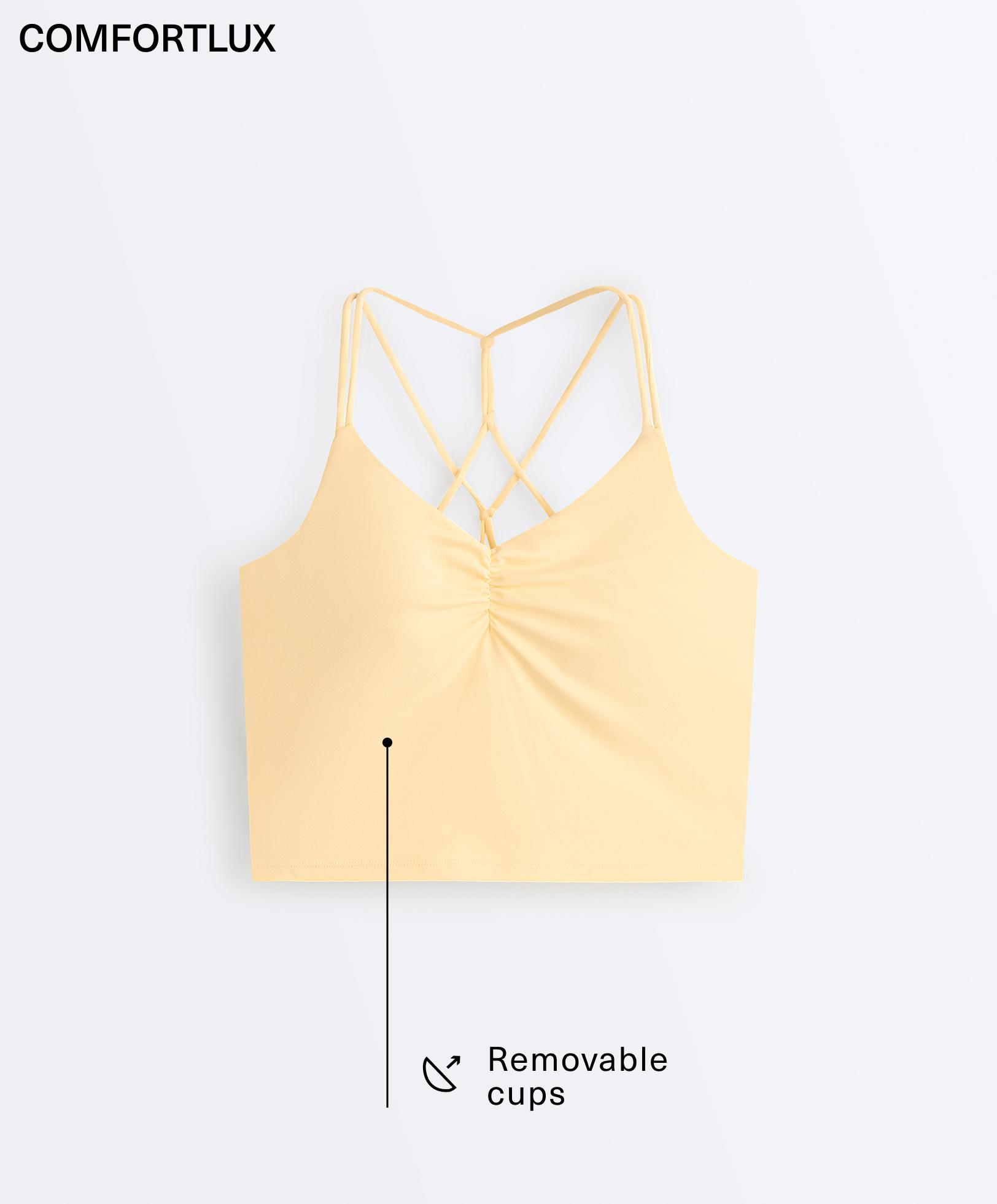 Comfortlux crossover strap tank top