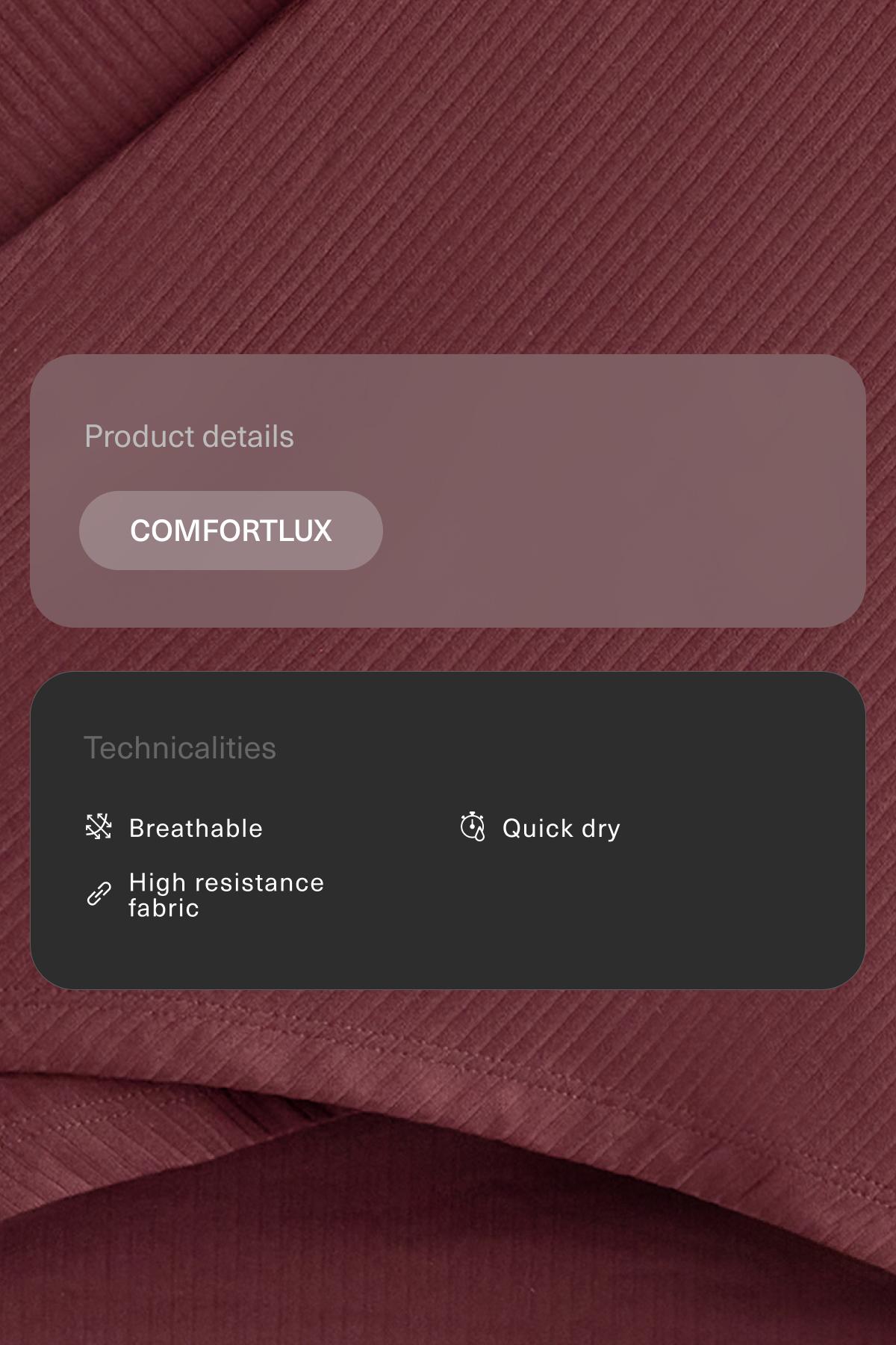 Comfortlux crossover sleeveless Tank top — MAROON