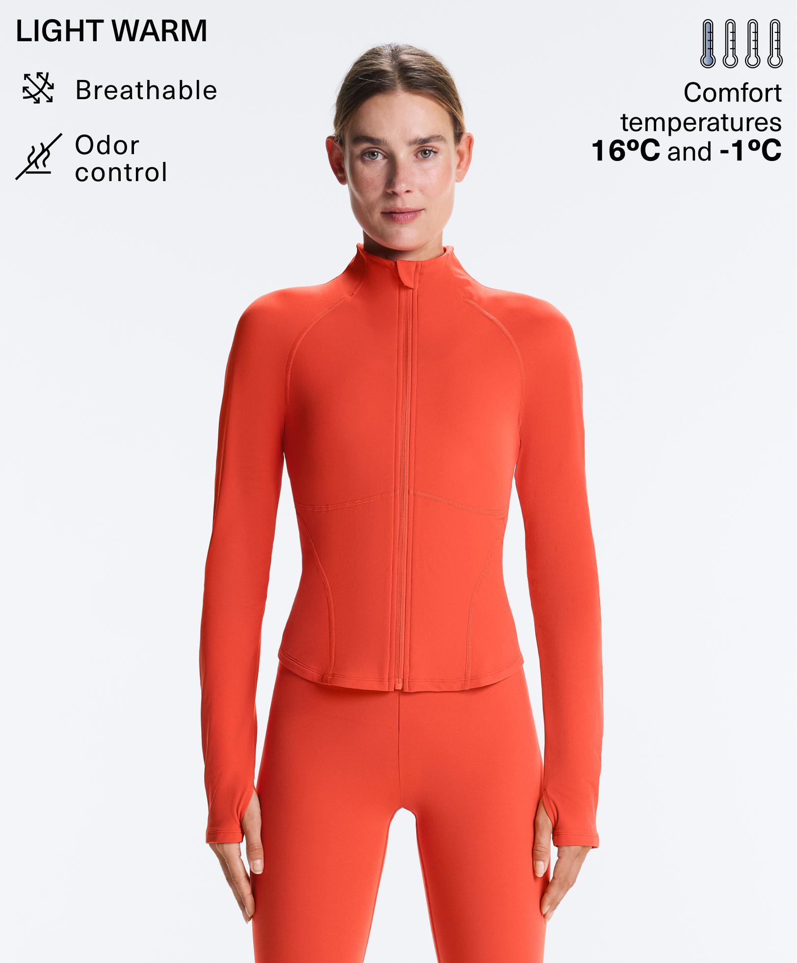 Light warm technical jacket with seams Light warm technical jacket with seams