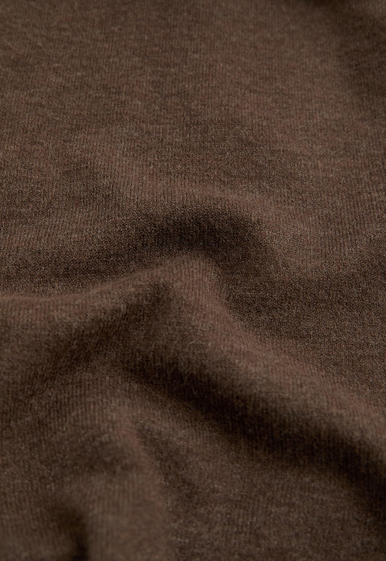 Wide-leg pleated knit trousers — TAUPE                   
