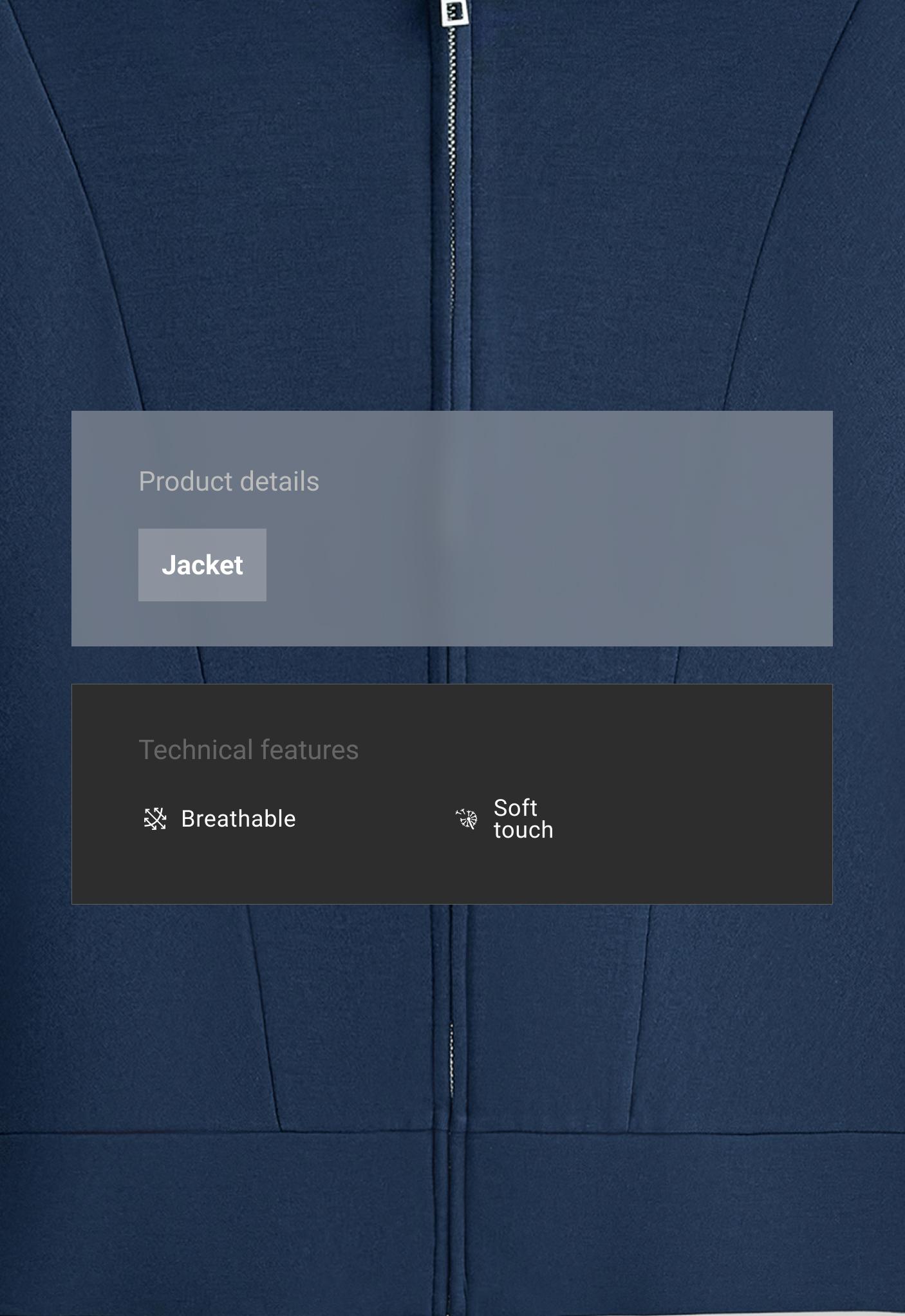 Soft-touch modal bomber jacket Soft-touch modal bomber jacket