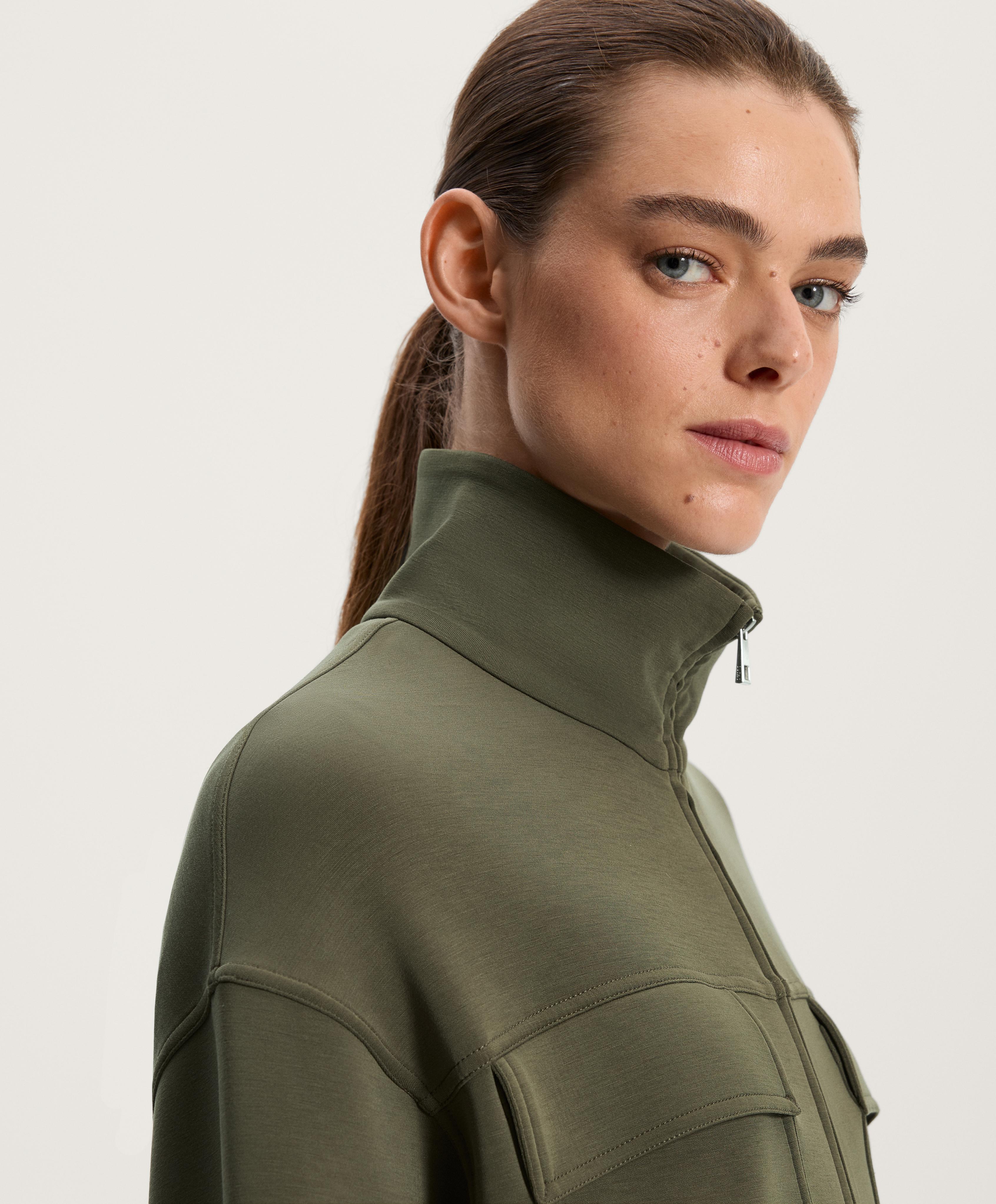 Giacca lunga con tasche con modal soft touch - Saldi