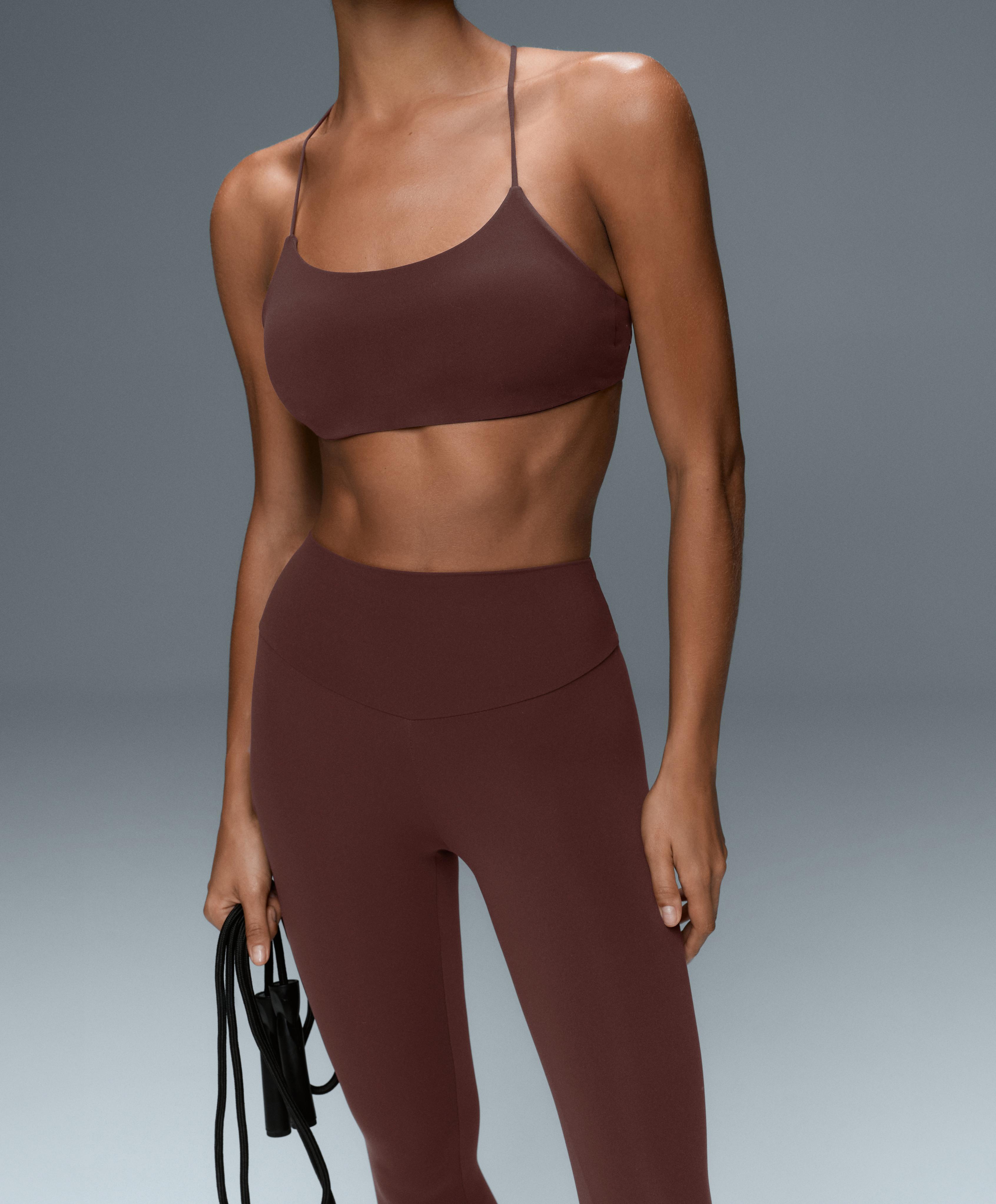 Comfortlux high-waisted ankle-length leggings — CHOCOLATE