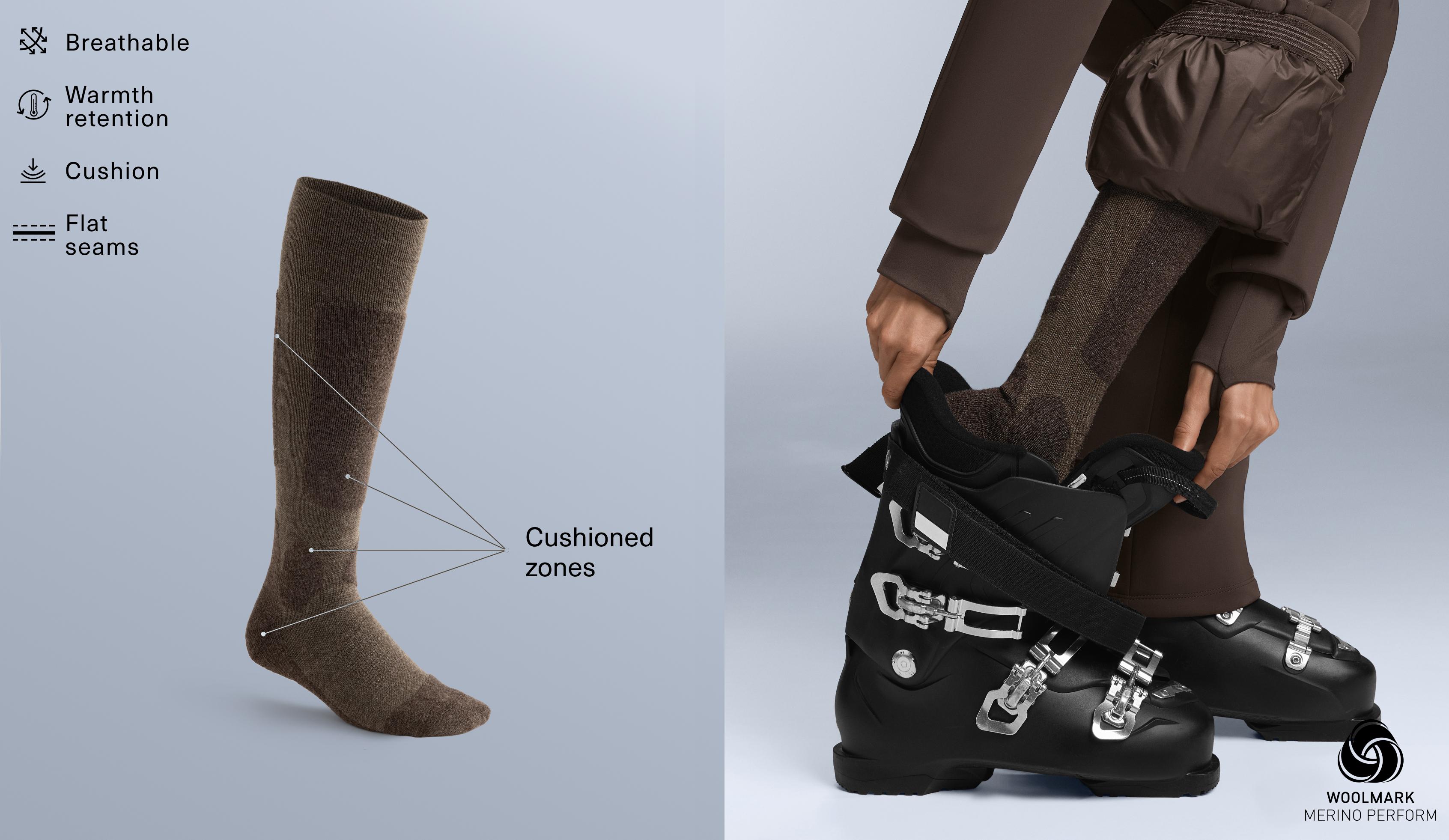 WOOLMARK® wool blend long ski socks WOOLMARK® wool blend long ski socks