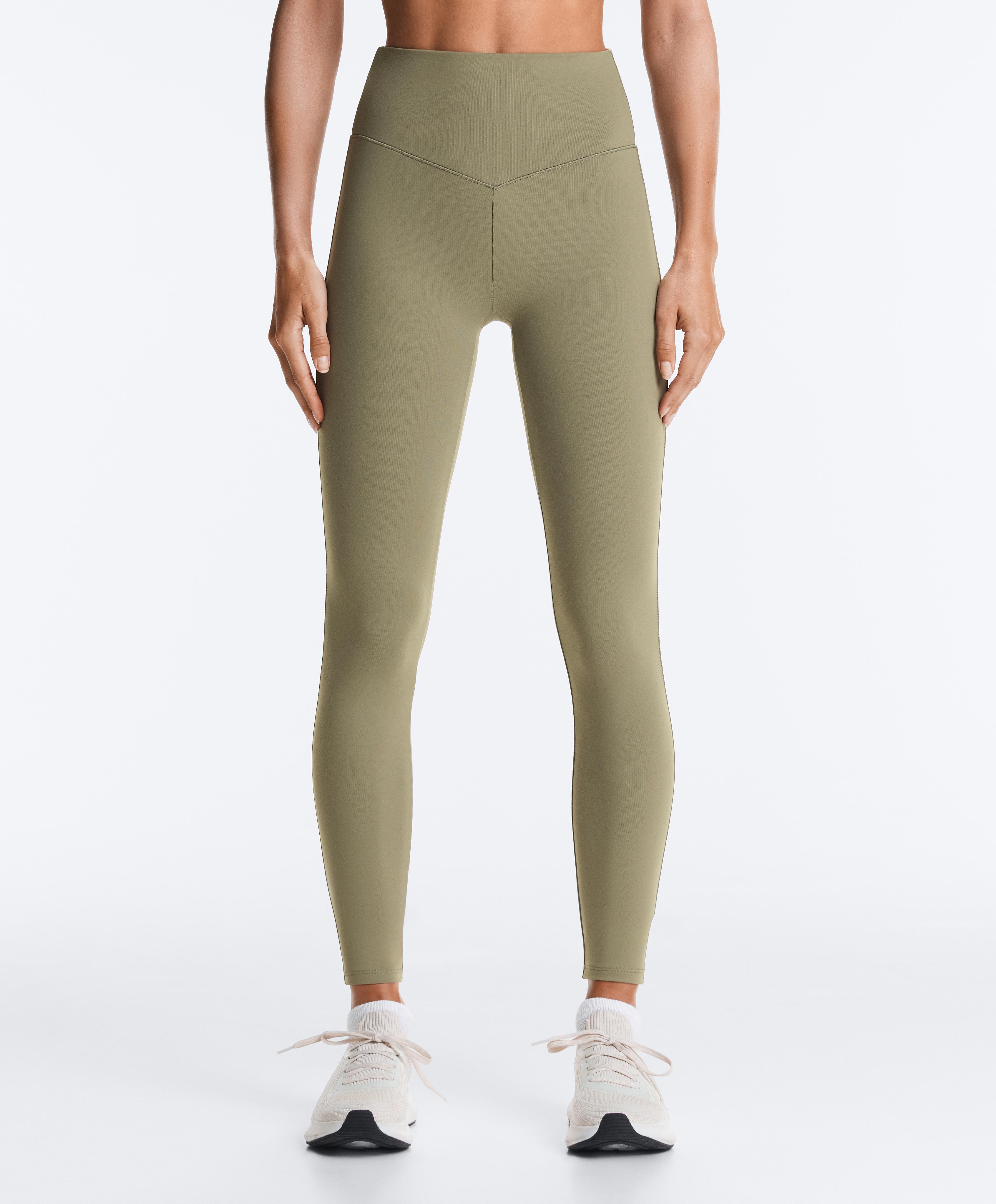 Evermove high-rise ankle-length leggings — WASHED KHAKI