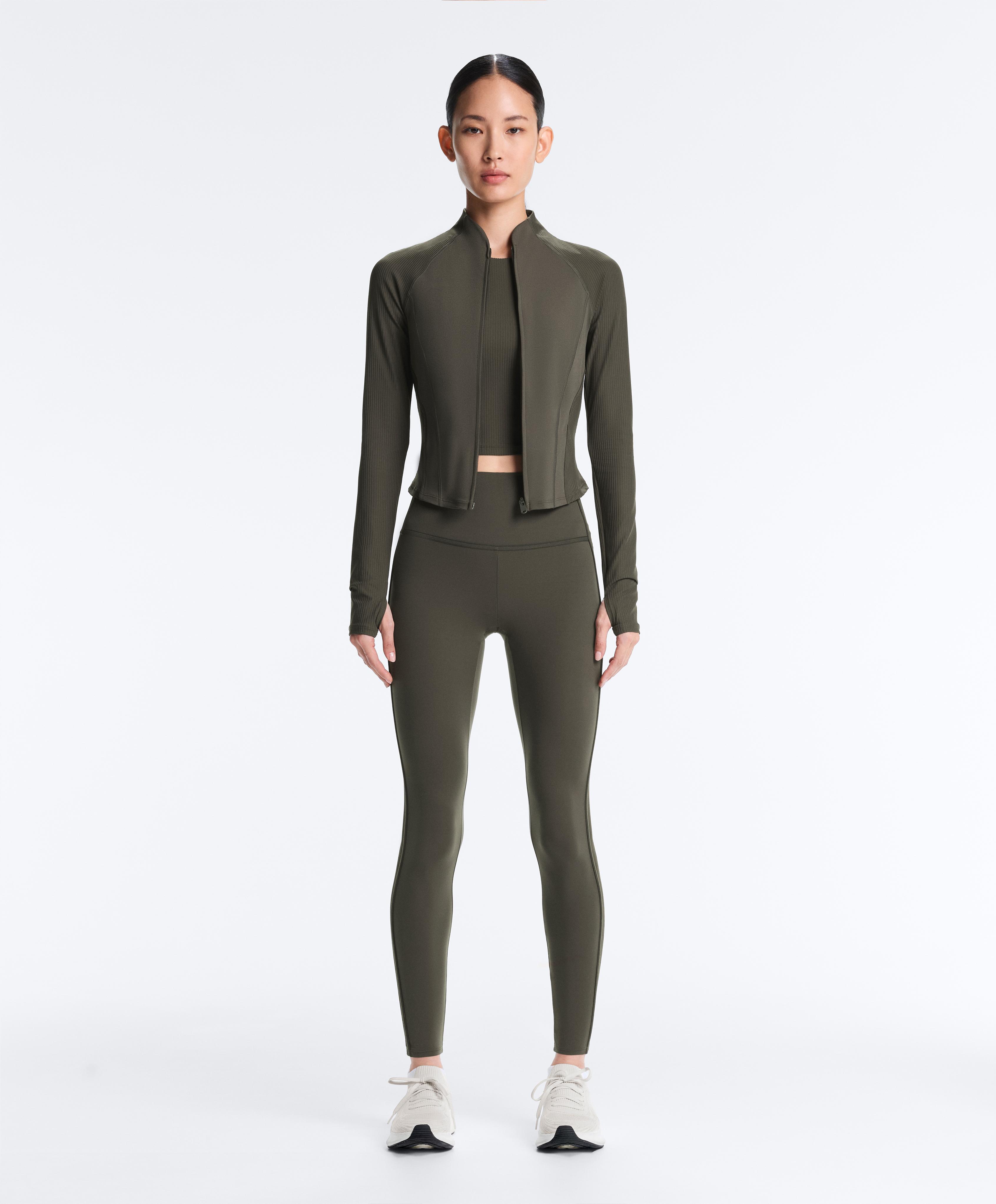 Comfortlux rib technical jacket — GREEN