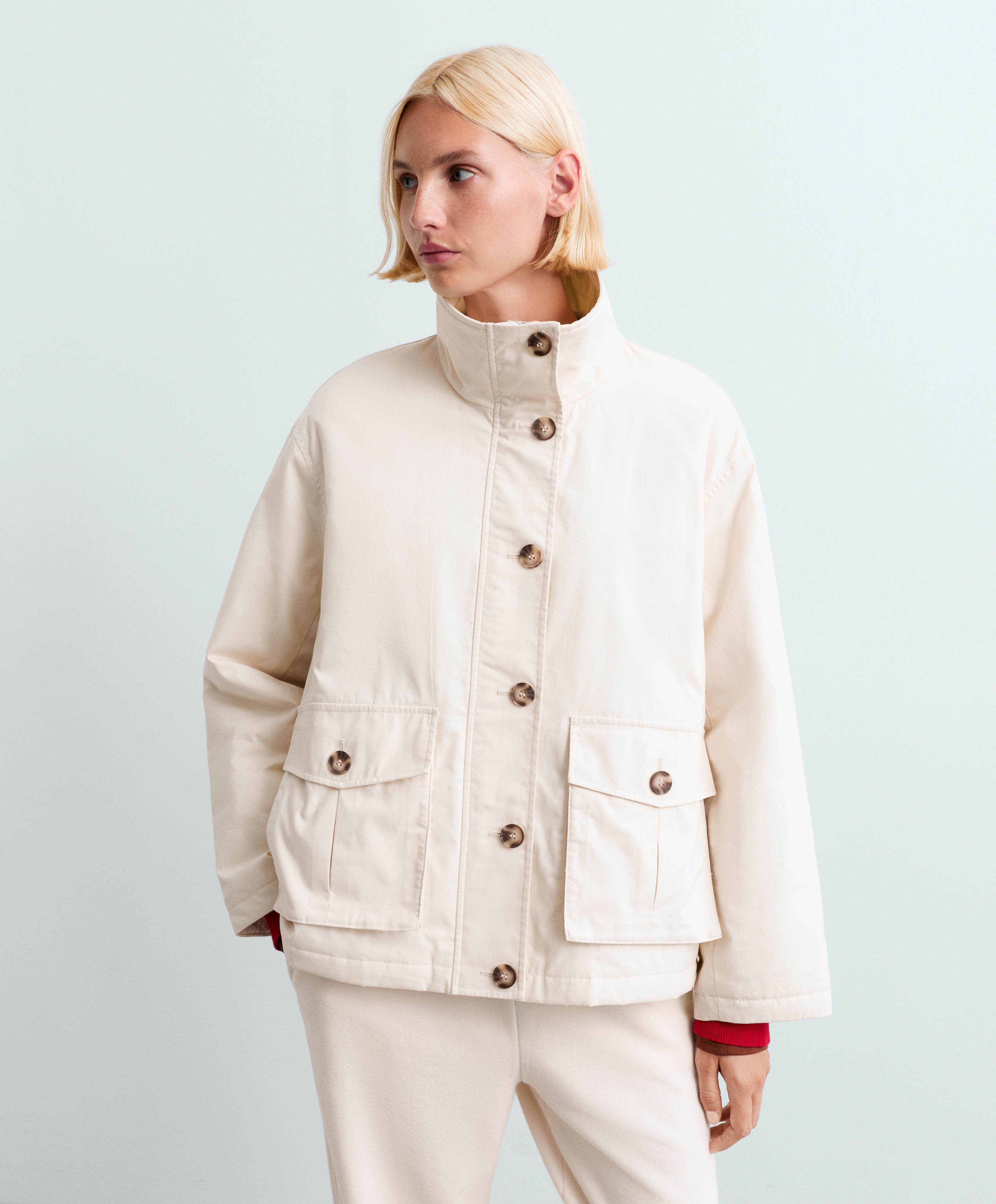 FELLEX® AEROGEL padded canvas jacket — ECRU