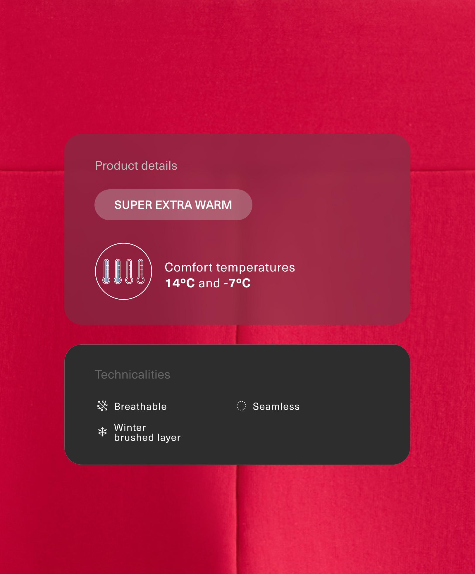 Super extra teplé bezšvové legíny po členky s vysokým pásom 70 cm Super extra teplé bezšvové legíny po členky s vysokým pásom 70 cm