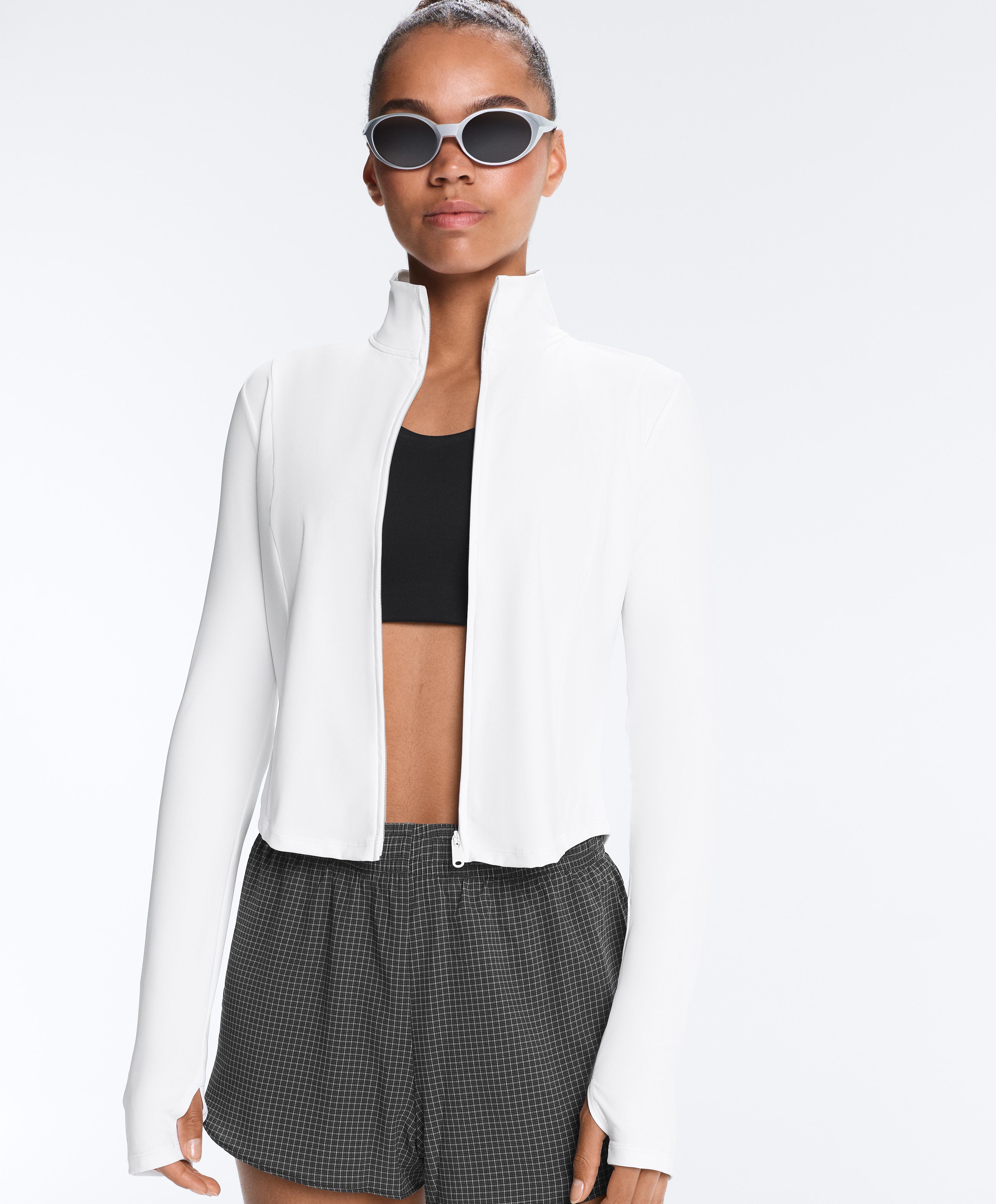 Short Light Touch technical jacket — WHITE 