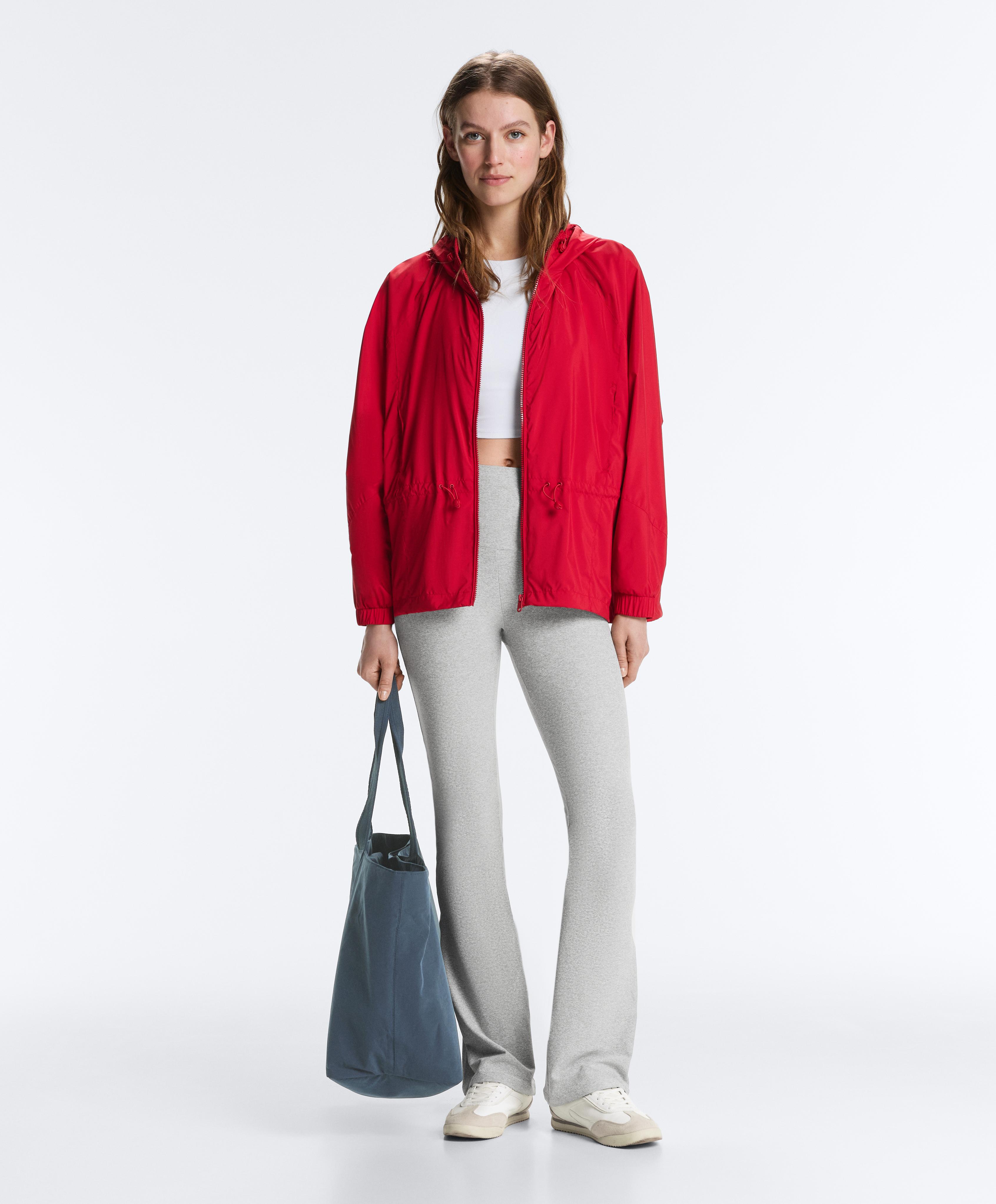 Water-repellent jacket — BRIGHT RED