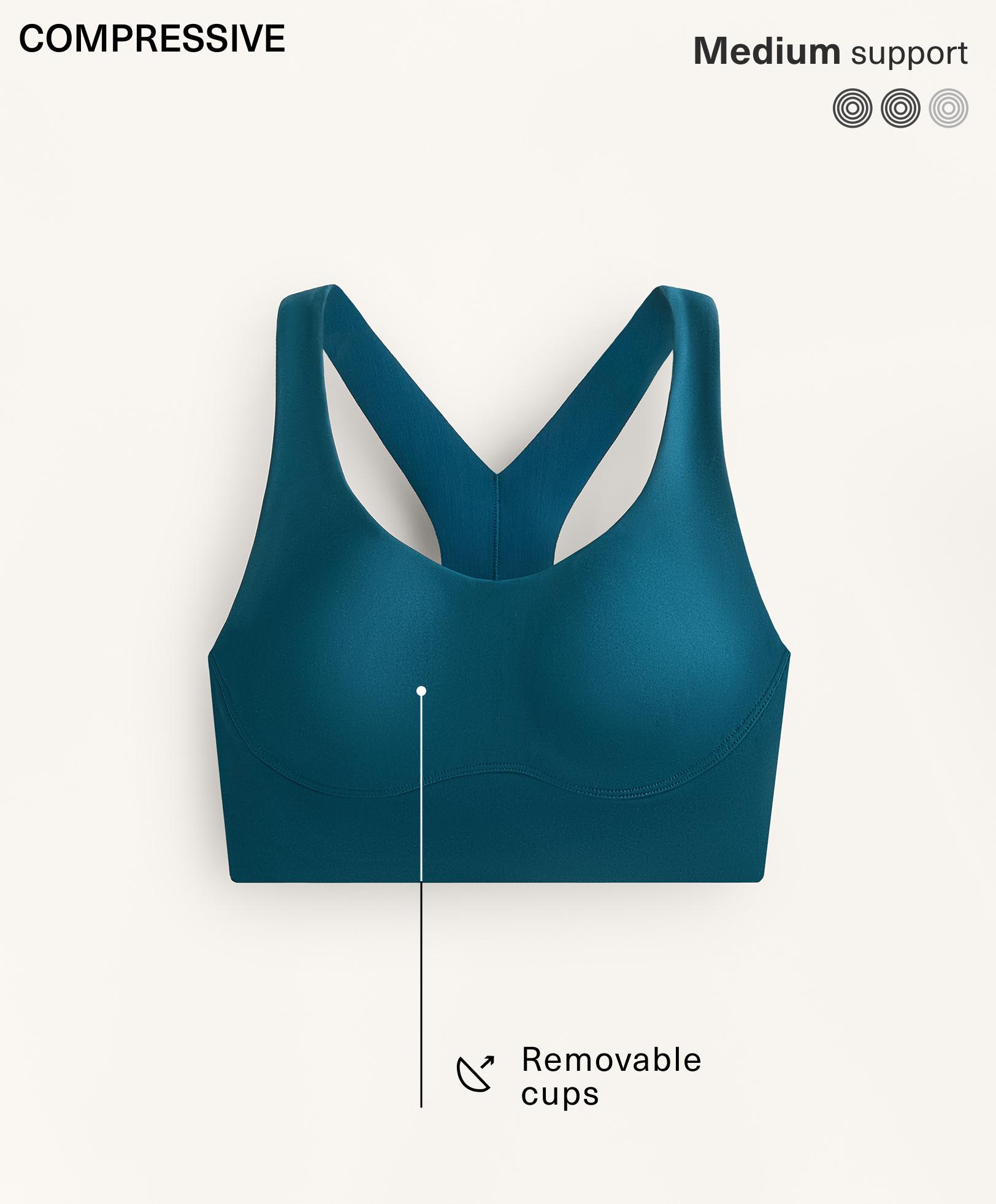 Reggiseno Compressive sostegno medio con coppe