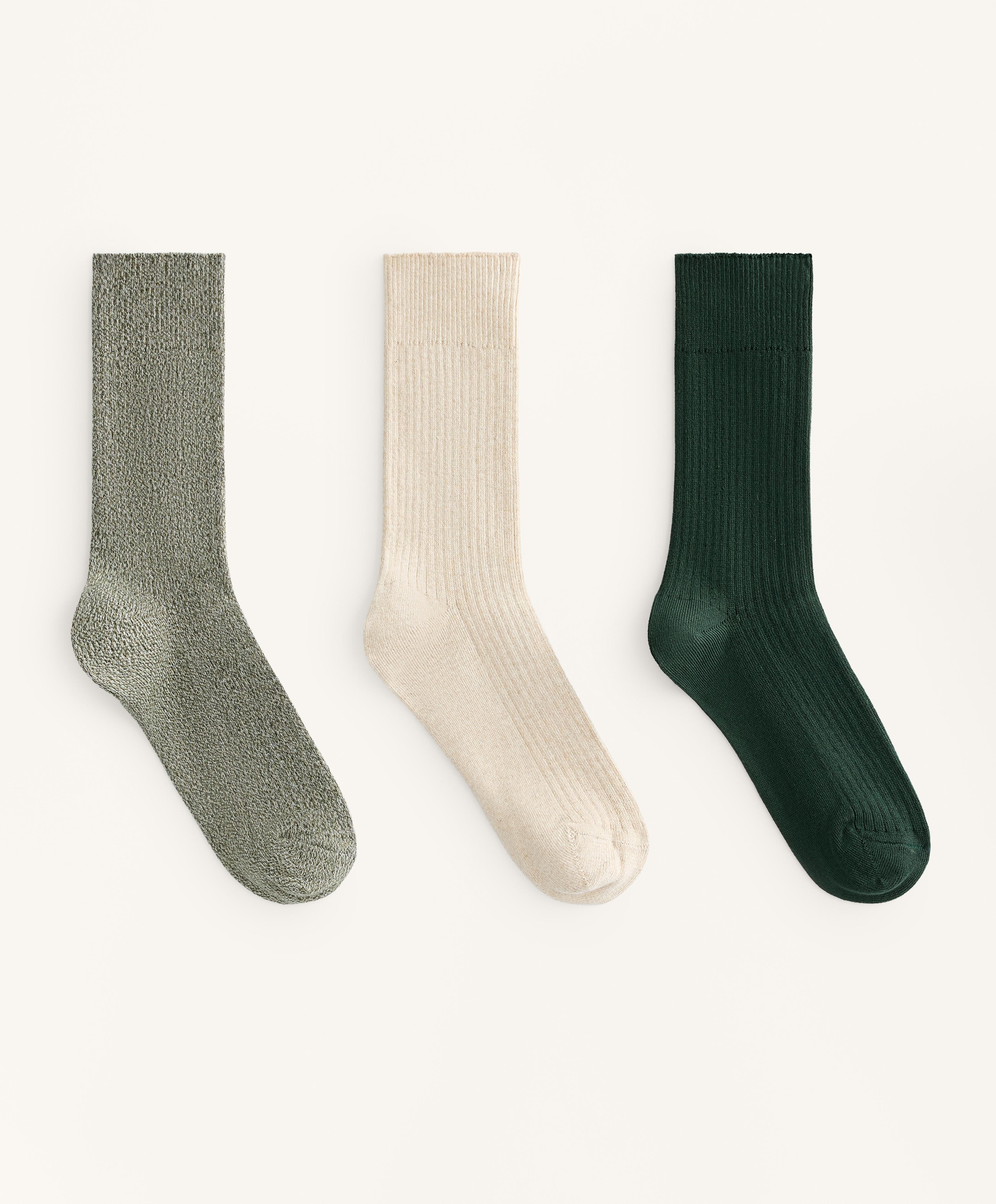 3 Pairs of Classic Cotton Blend Socks