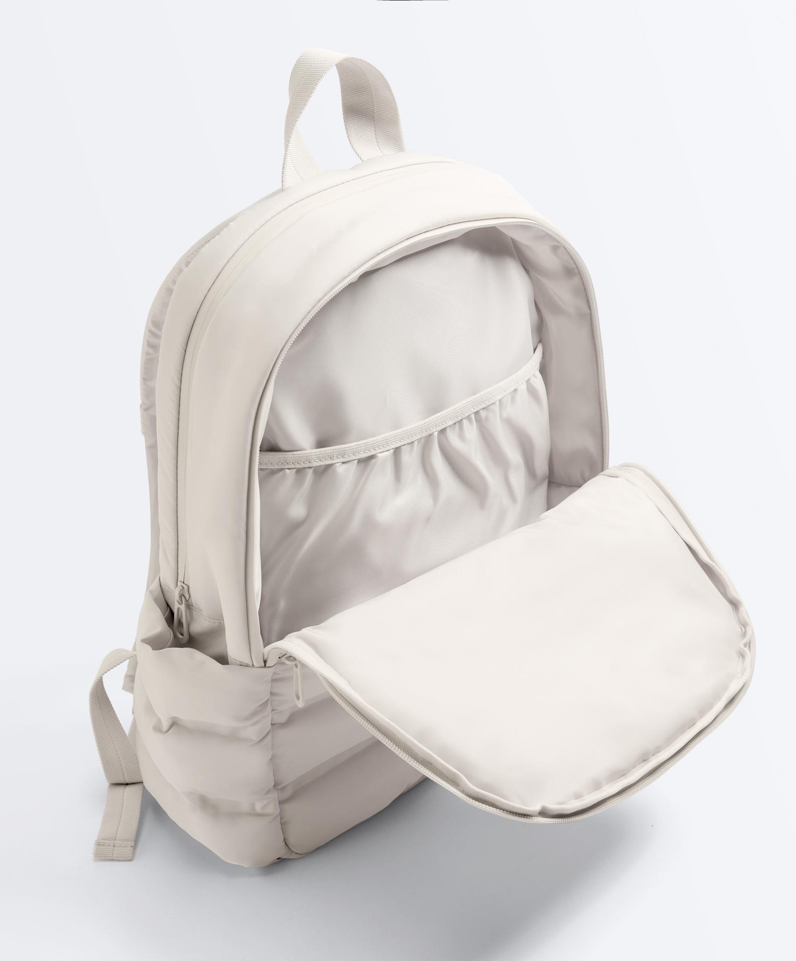 Padded backpack — ECRU