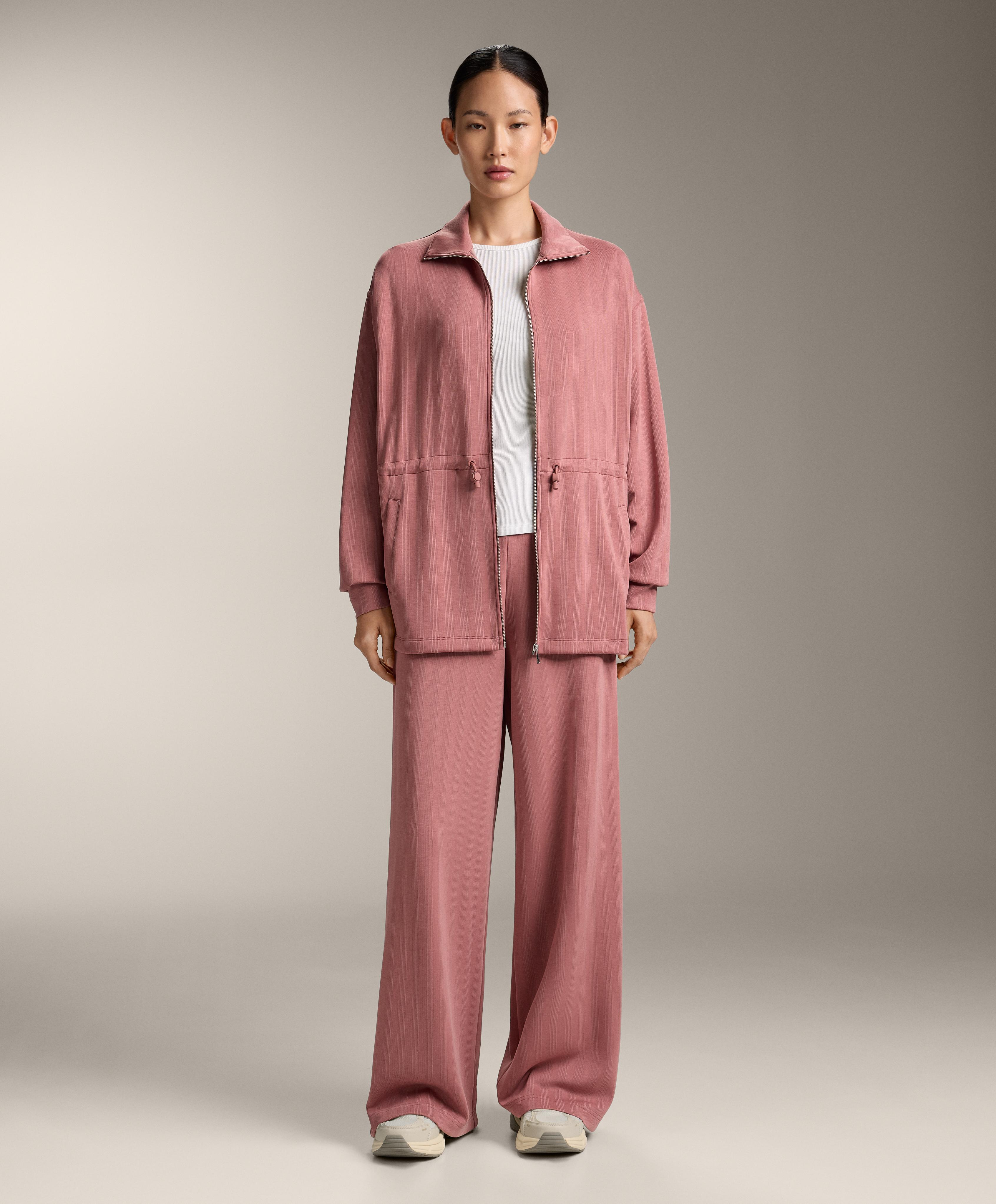 Pantalón super high rise tekstura pruga