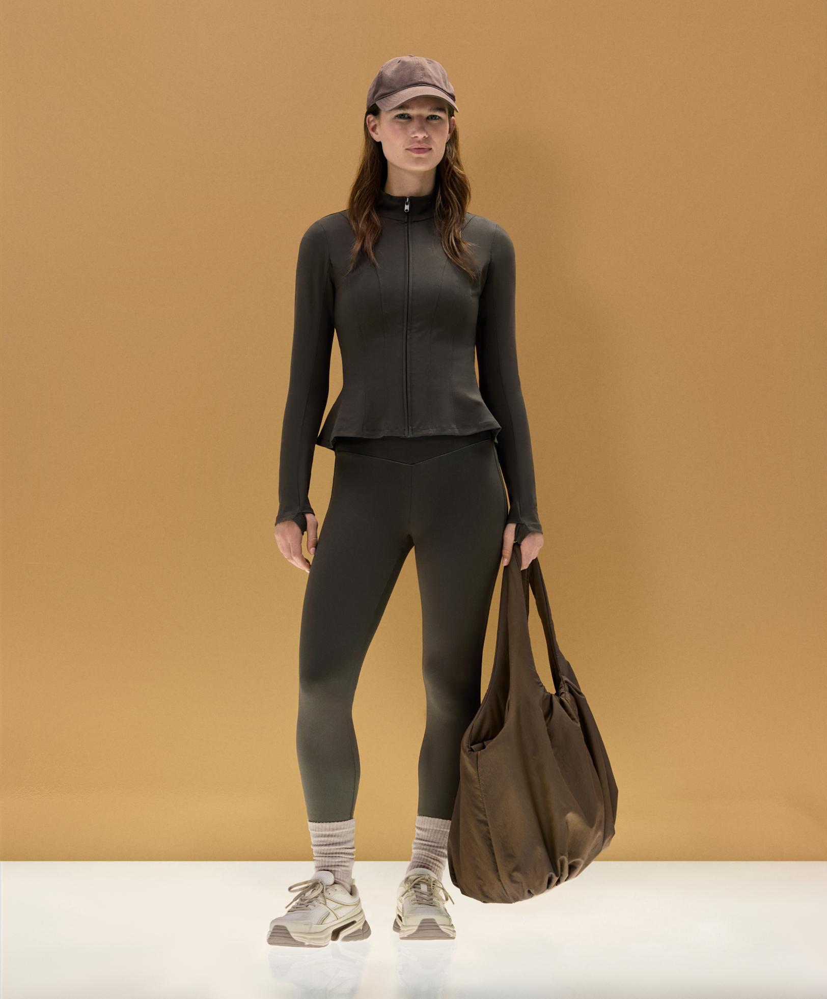 Evermove high-rise ankle-length leggings — BROWN