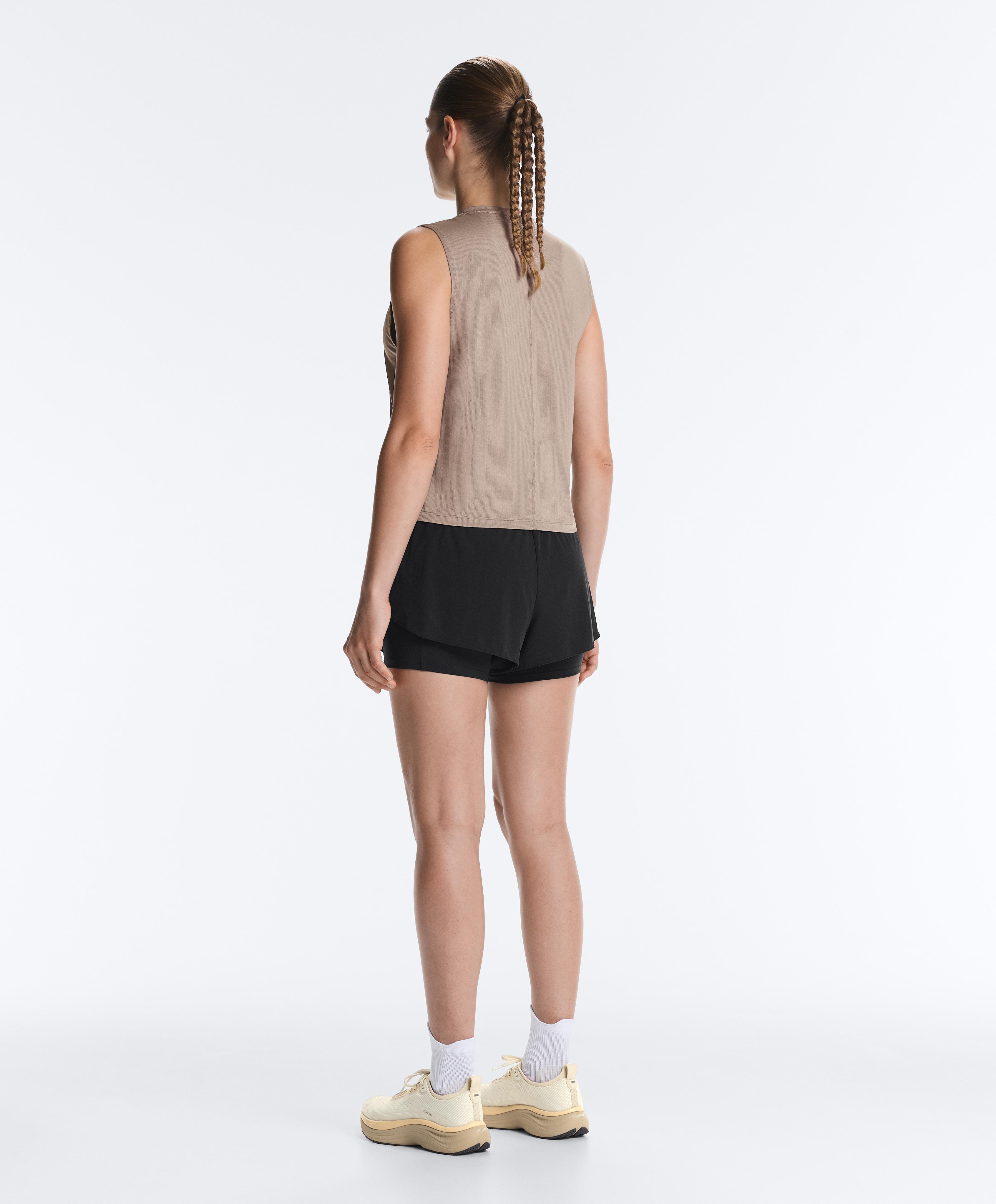 Technical Sleeveless T-shirt — MINK GREY