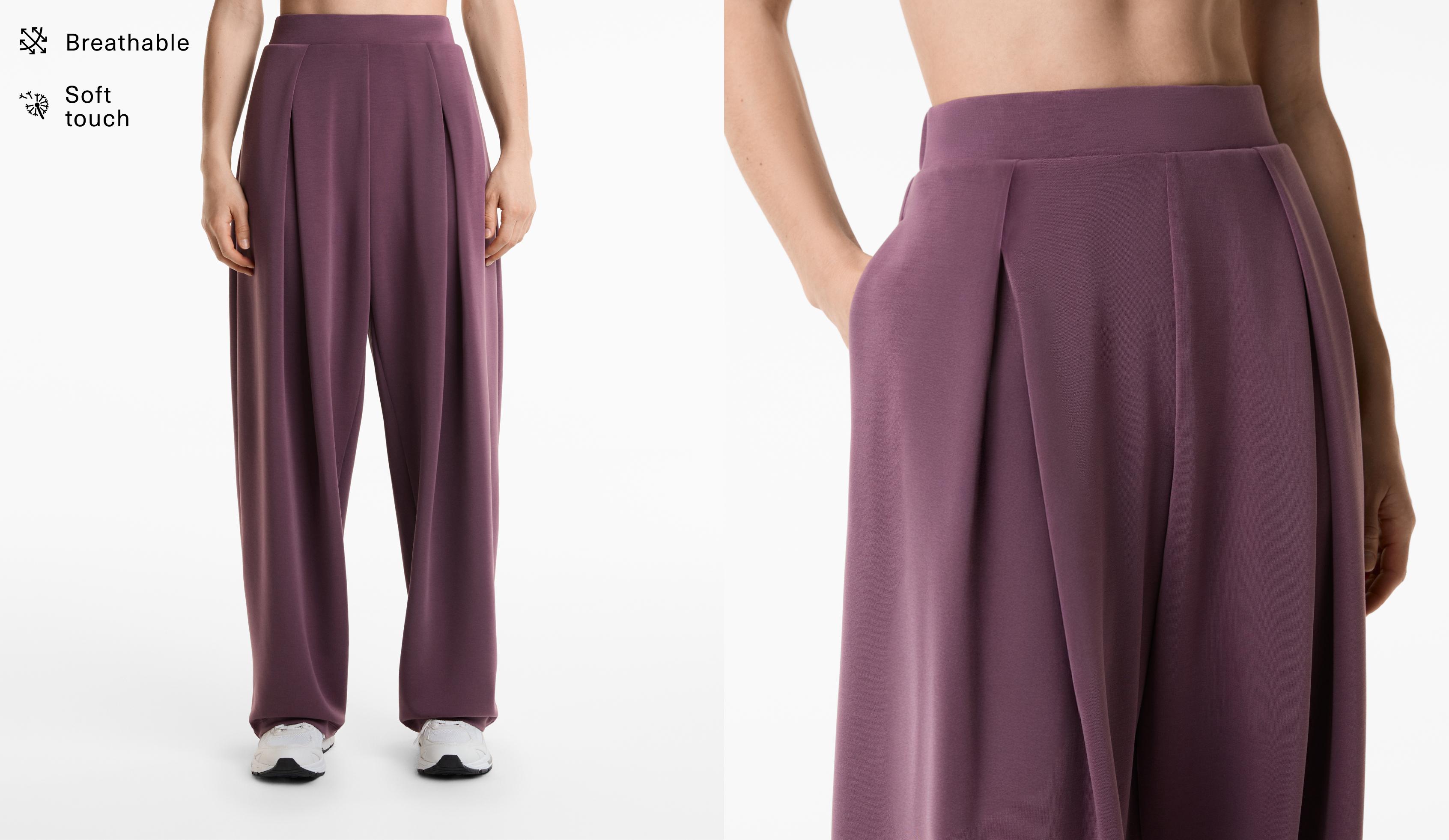 Pantaloni cocoon modal soft touch