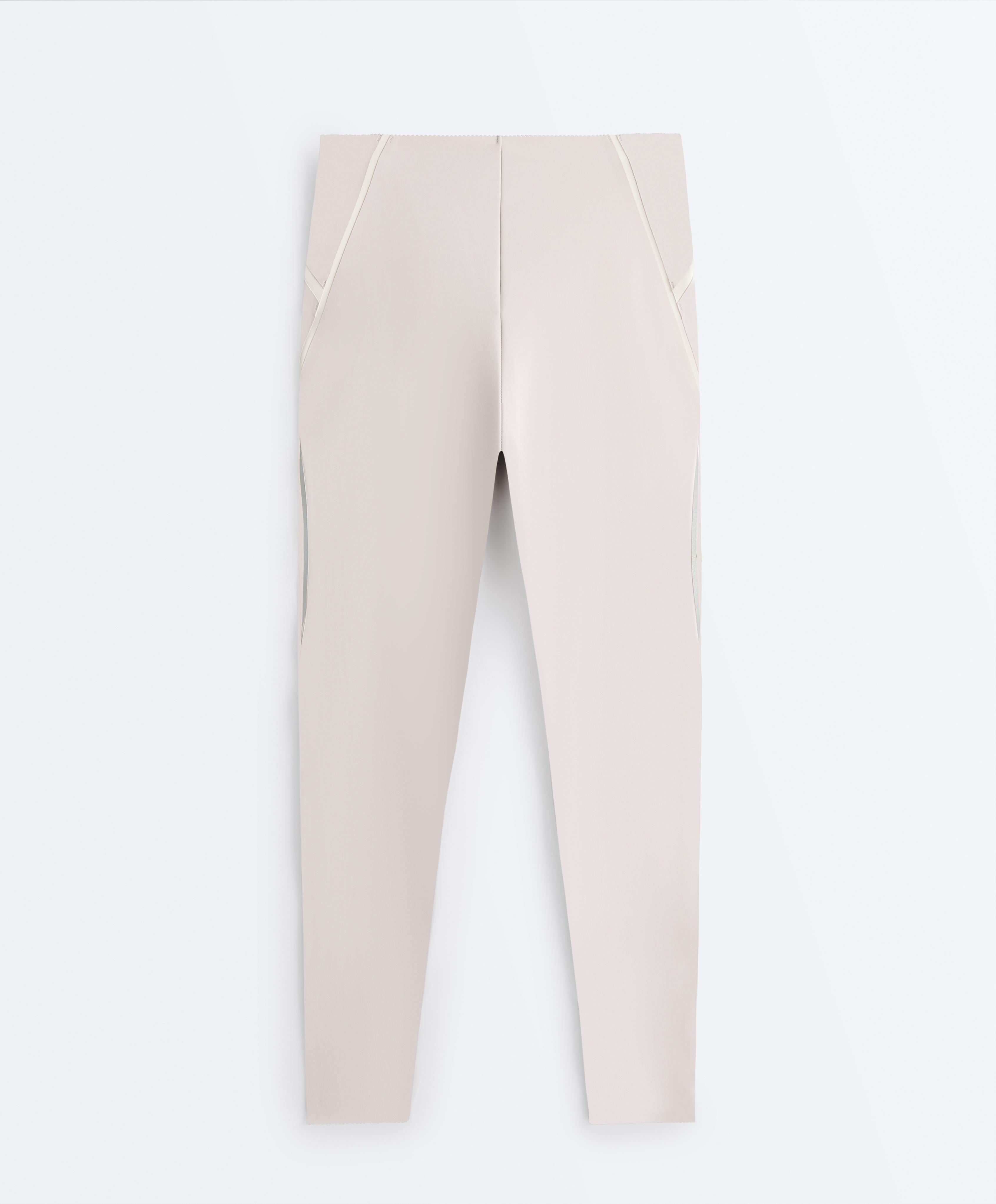 High-rise Compressive reflective core control ankle-length leggings - Sale